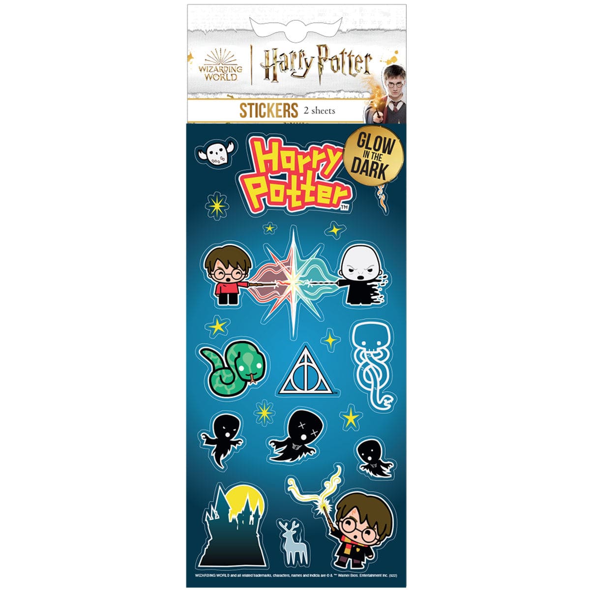  Harry Potter Stickers - Glow in the Dark Chibi Charms、mySite、ghnorth