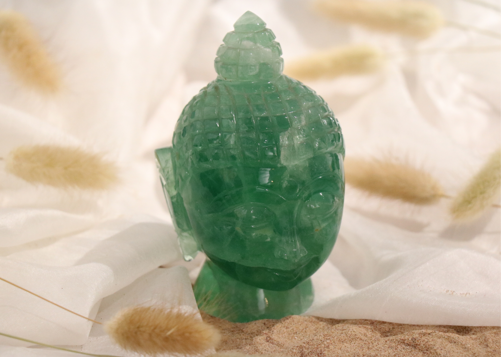 Buddha Head - Green Flourite (Small, 12cm)、mySite、topwebapps