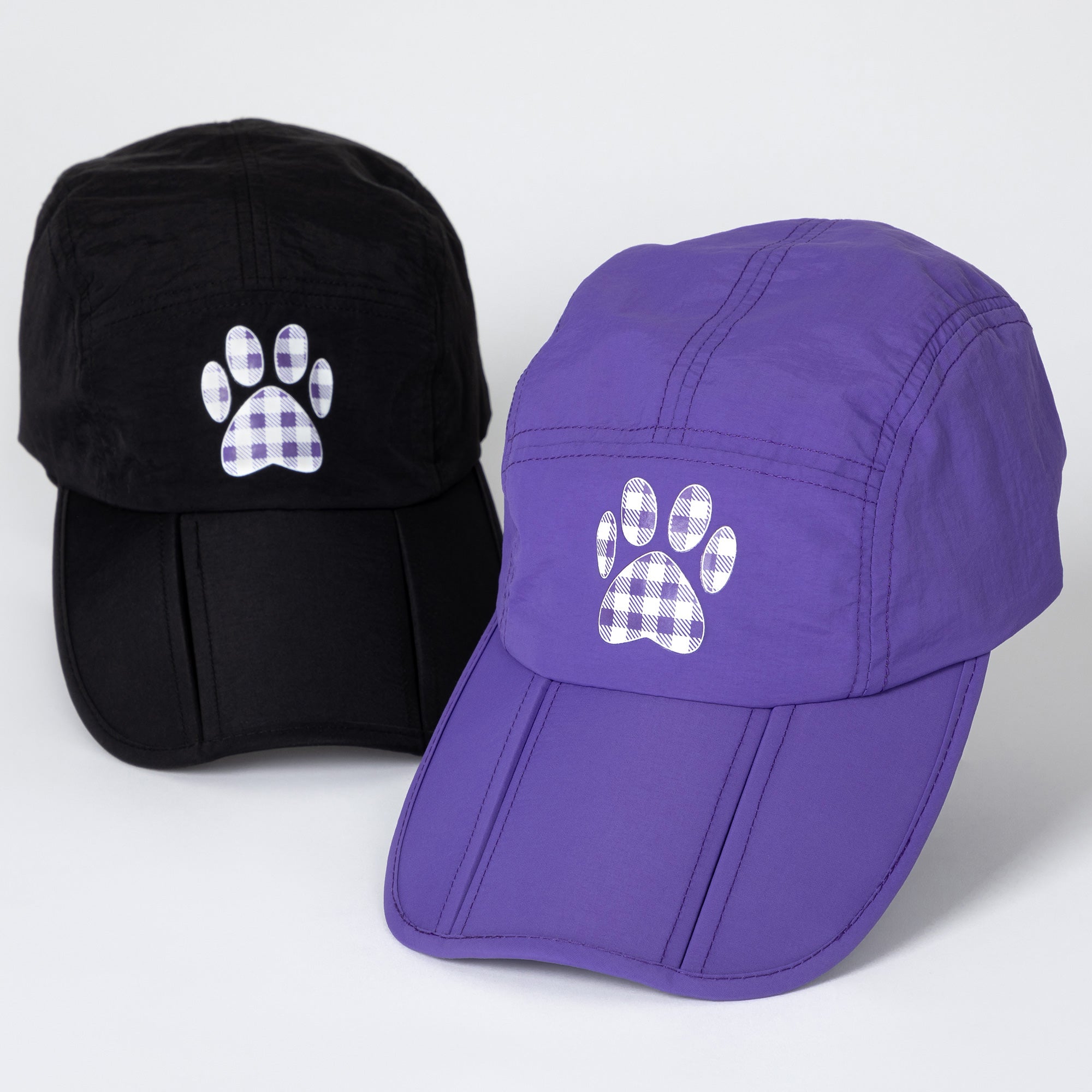Paw Print Foldable Lightweight Baseball Cap、mySite、camillekostekn