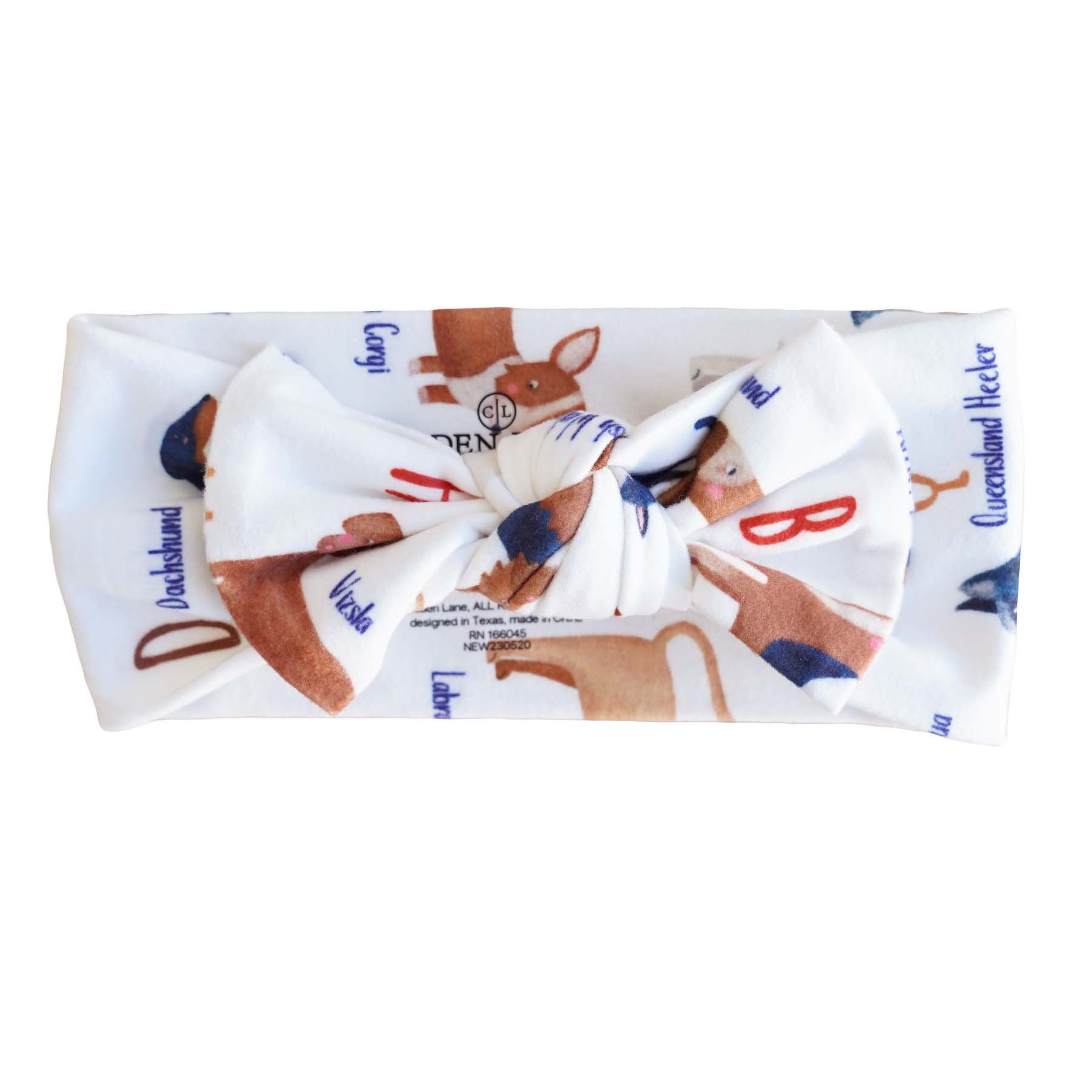  ABC Paw-ty Knit Large Bow Headwrap、mySite、layawaytickets