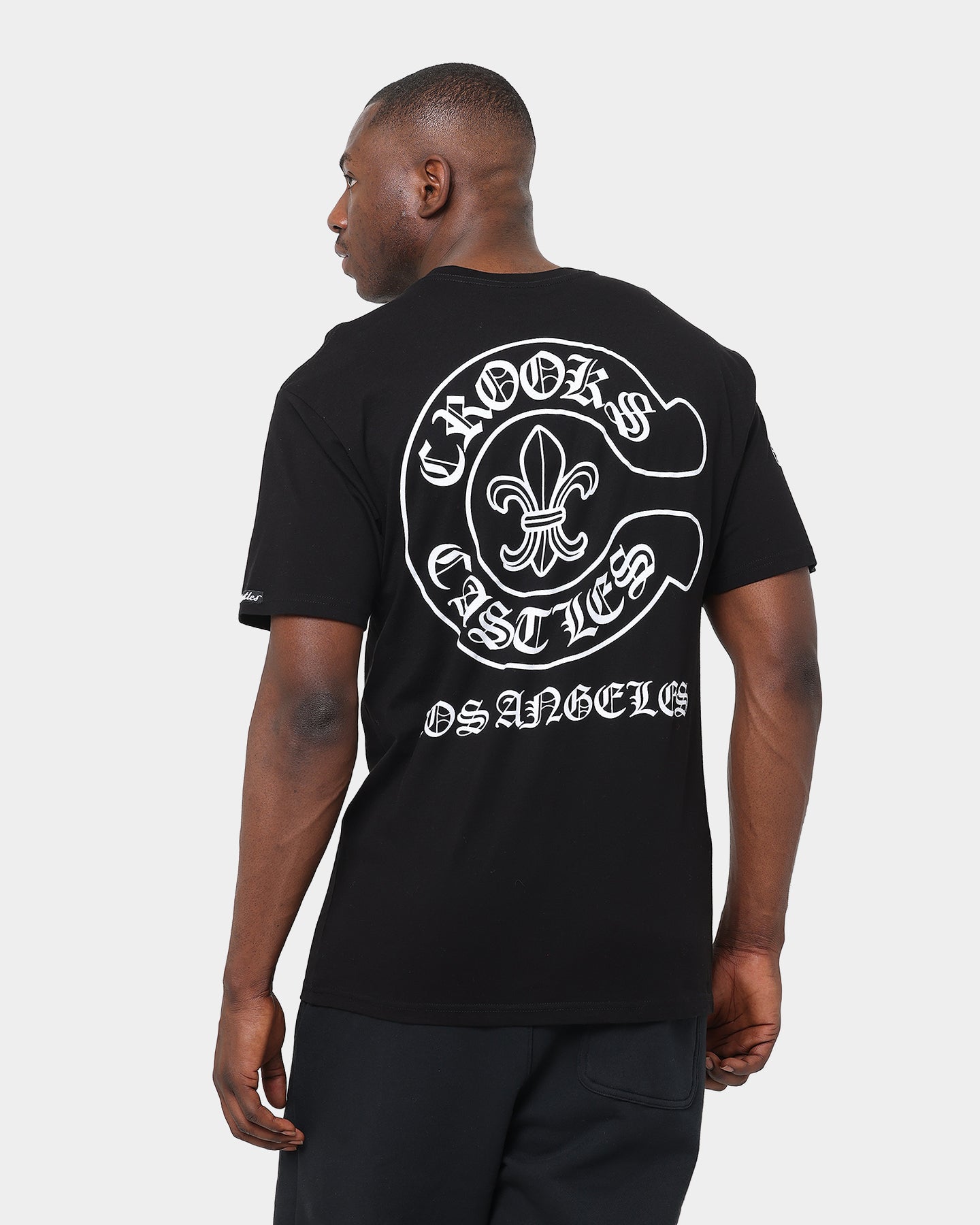 Crooks & Castles Gothic C T-Shirt Black、mySite、zt4zffjzw