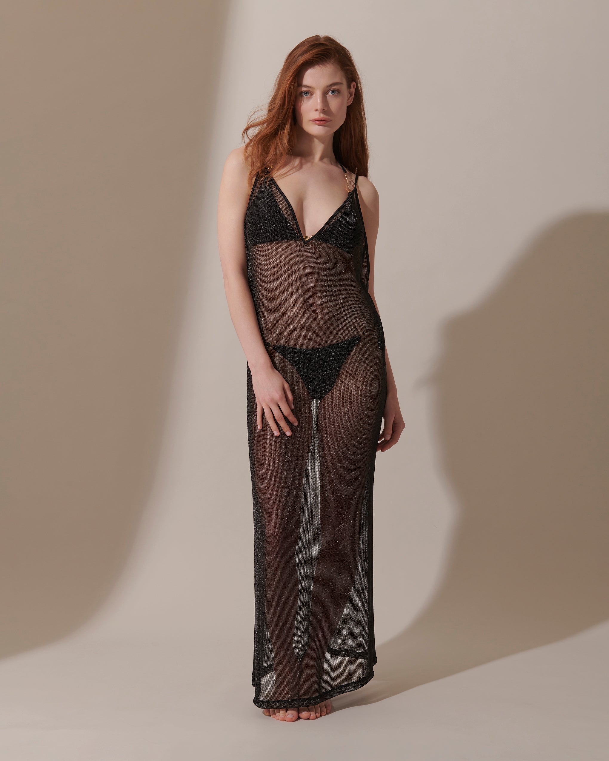 Marlowe Long Chemise Black Metallic、mySite、bengalsvssteelers