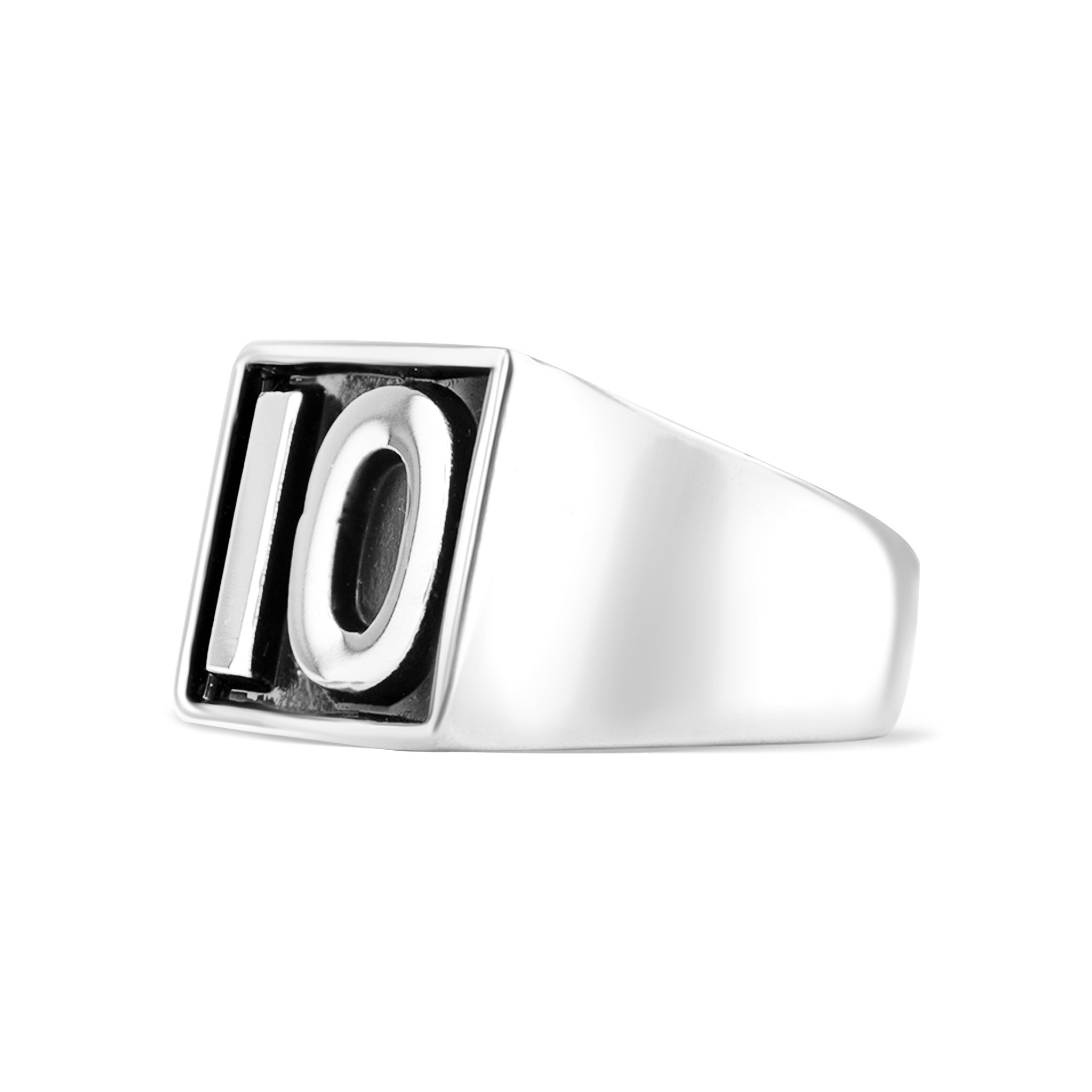 Stainless Steel Iron Order IO Insignia Signet Ring / SCR4123、mySite、dreamappss