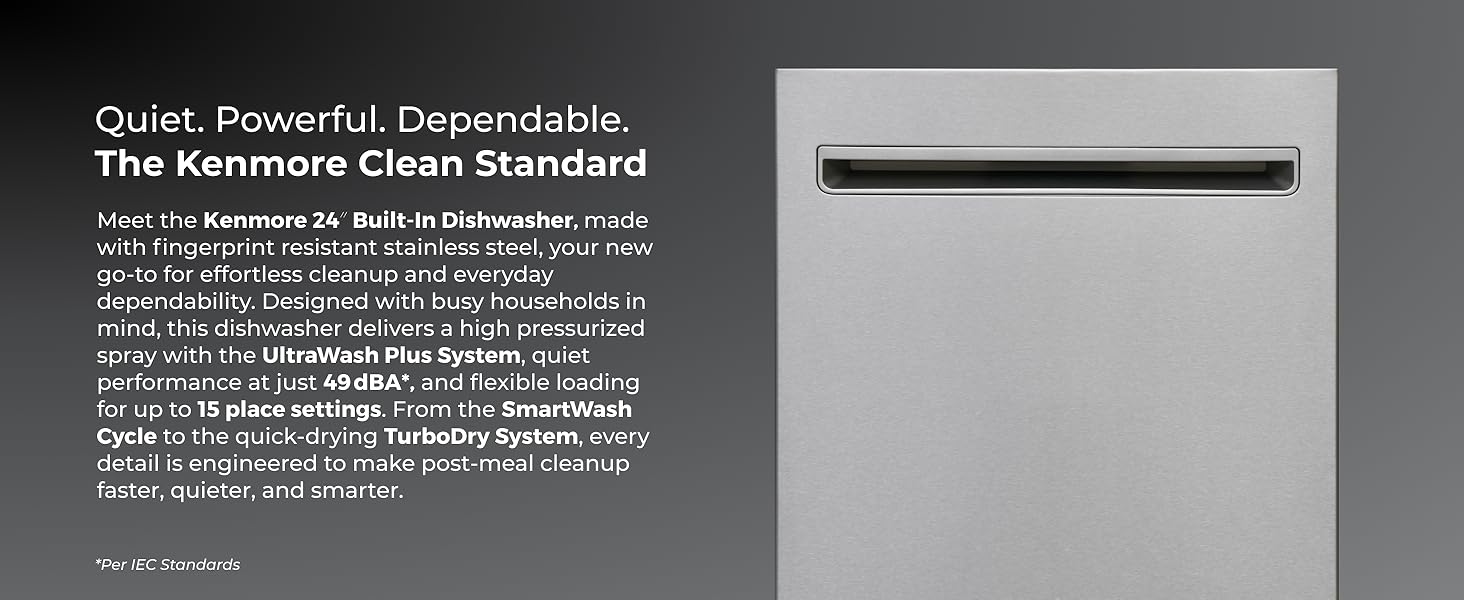 Quiet.Powerful.Dependable. The Kenmore clean standard