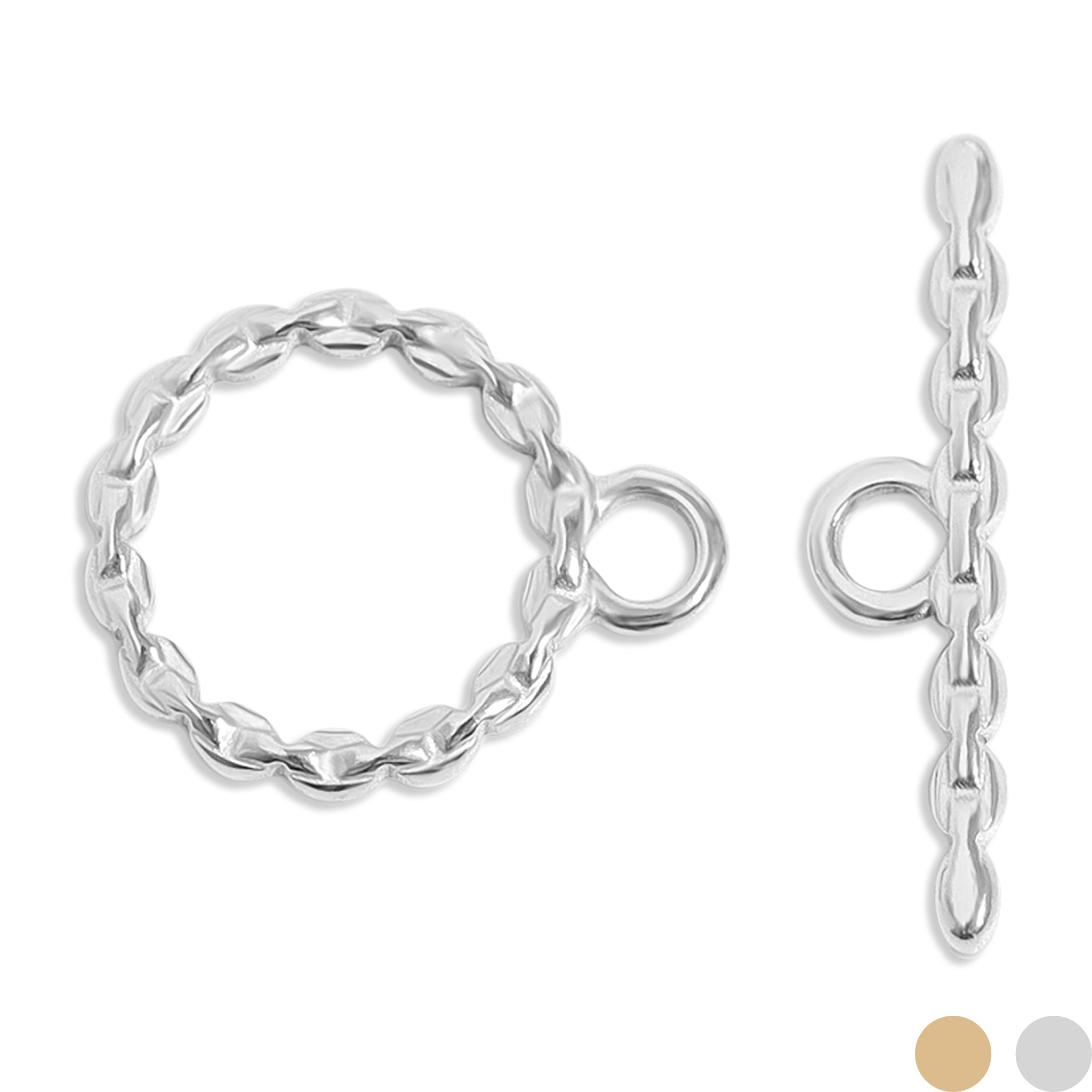 18K Gold PVD Stainless Steel Link Toggle Clasp / ENC0043、mySite、dreamappss