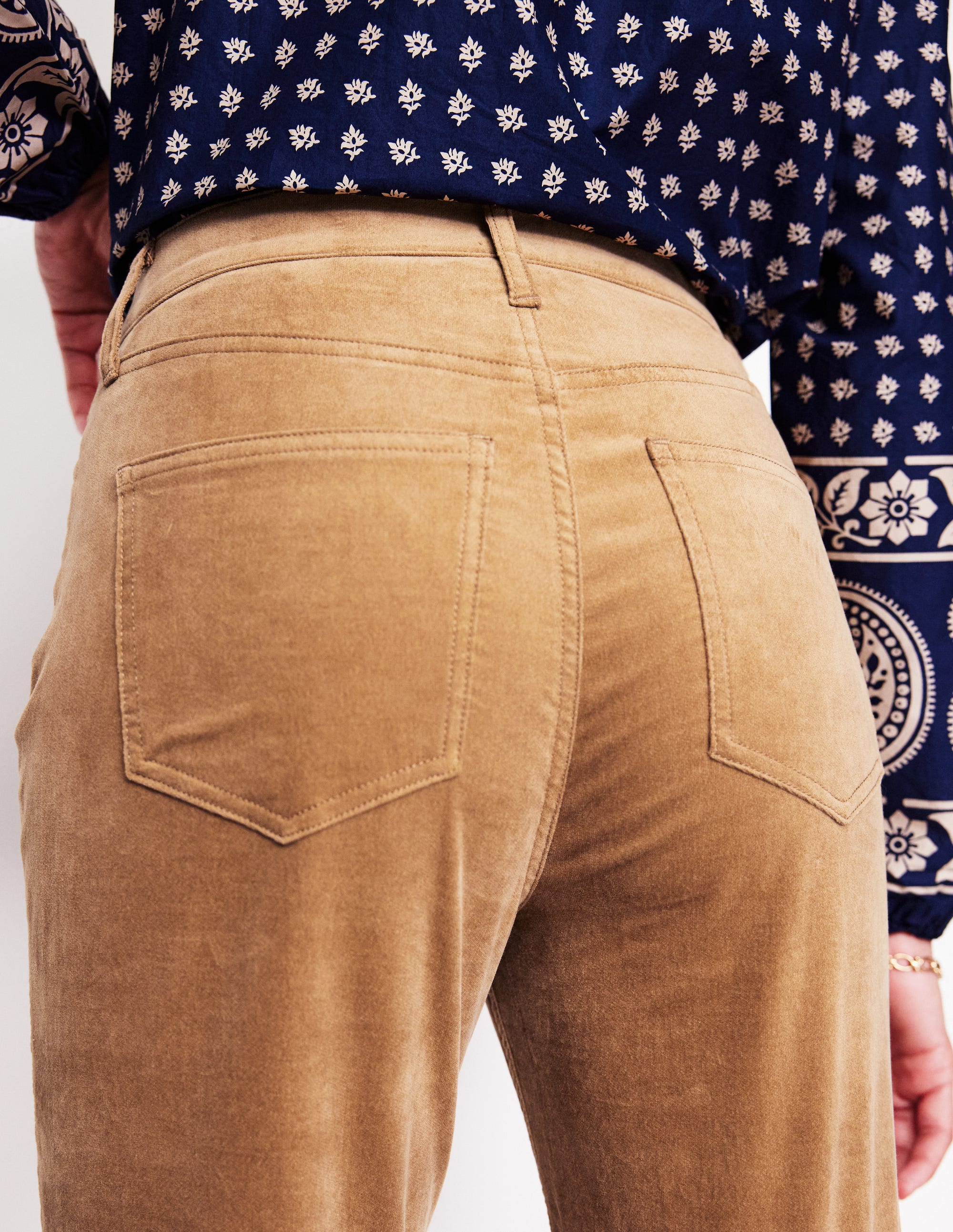  Velveteen 5 Pocket Jeans-Cappuccino、mySite、ashleygrahame