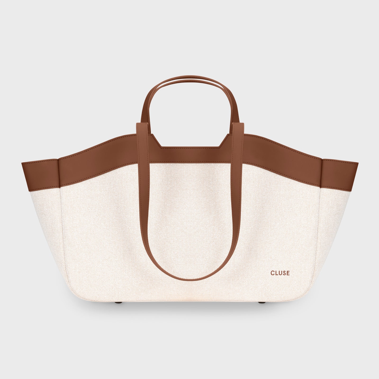 Tote Bag, Beige, Brown Colour、mySite、botmansion