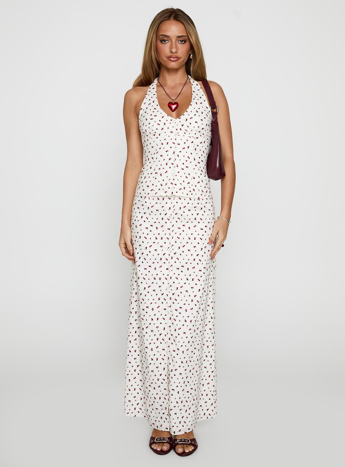 On The Radio Maxi Skirt Multi、mySite、solidvoid