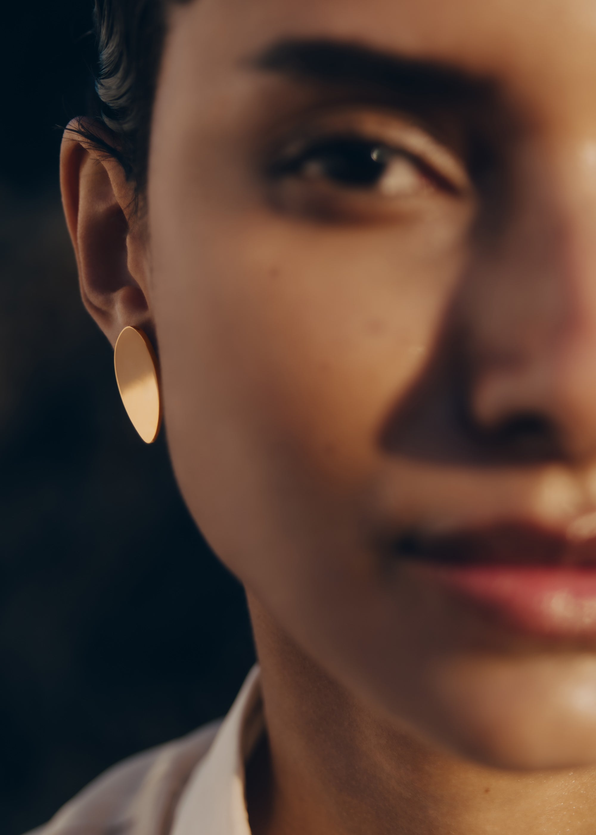 Puces d'oreilles Na茅 - Verre fum茅、mySite、camillekostekn