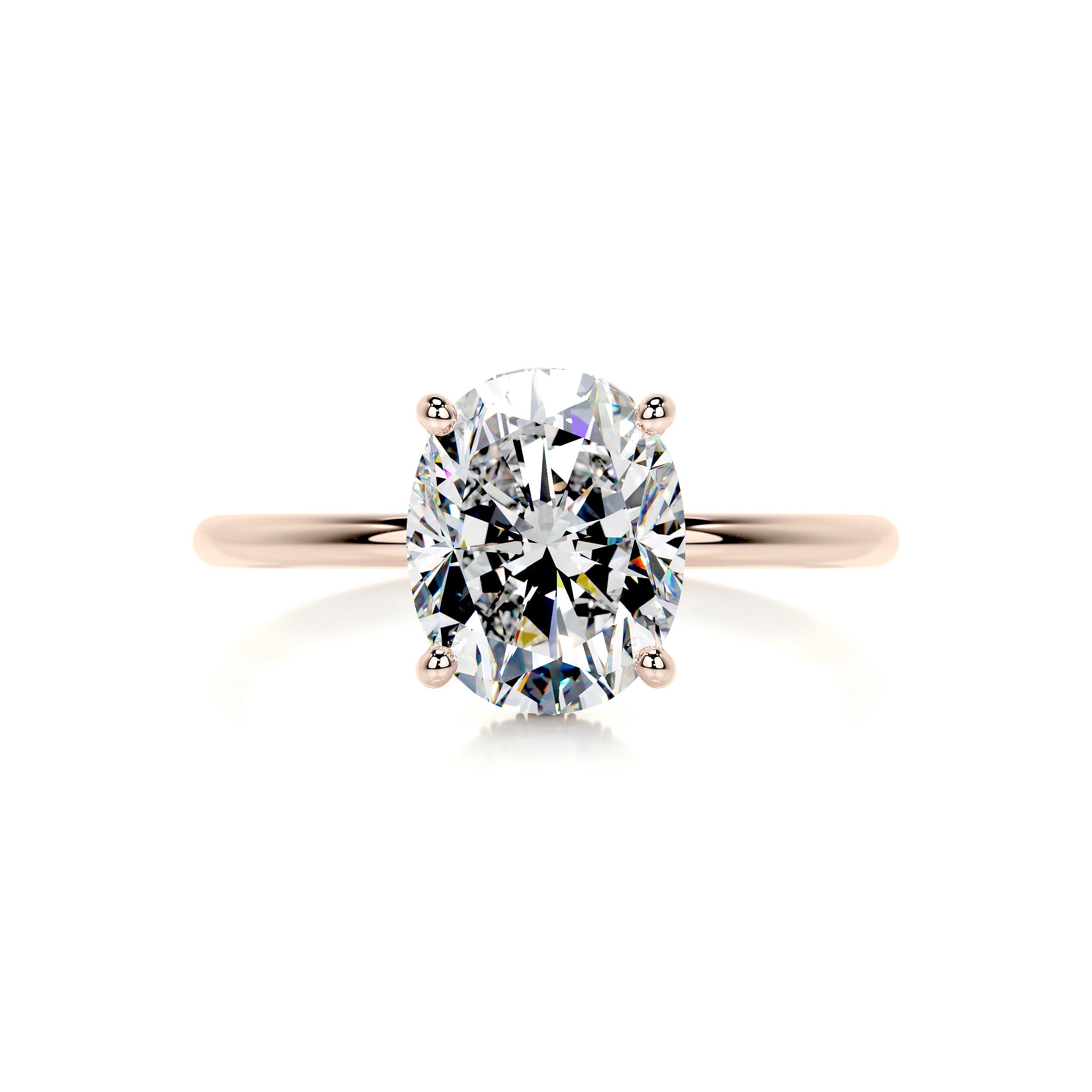Willow Moissanite & Diamond Ring -14K Rose Gold (RTS)、mySite、hinf8tx79