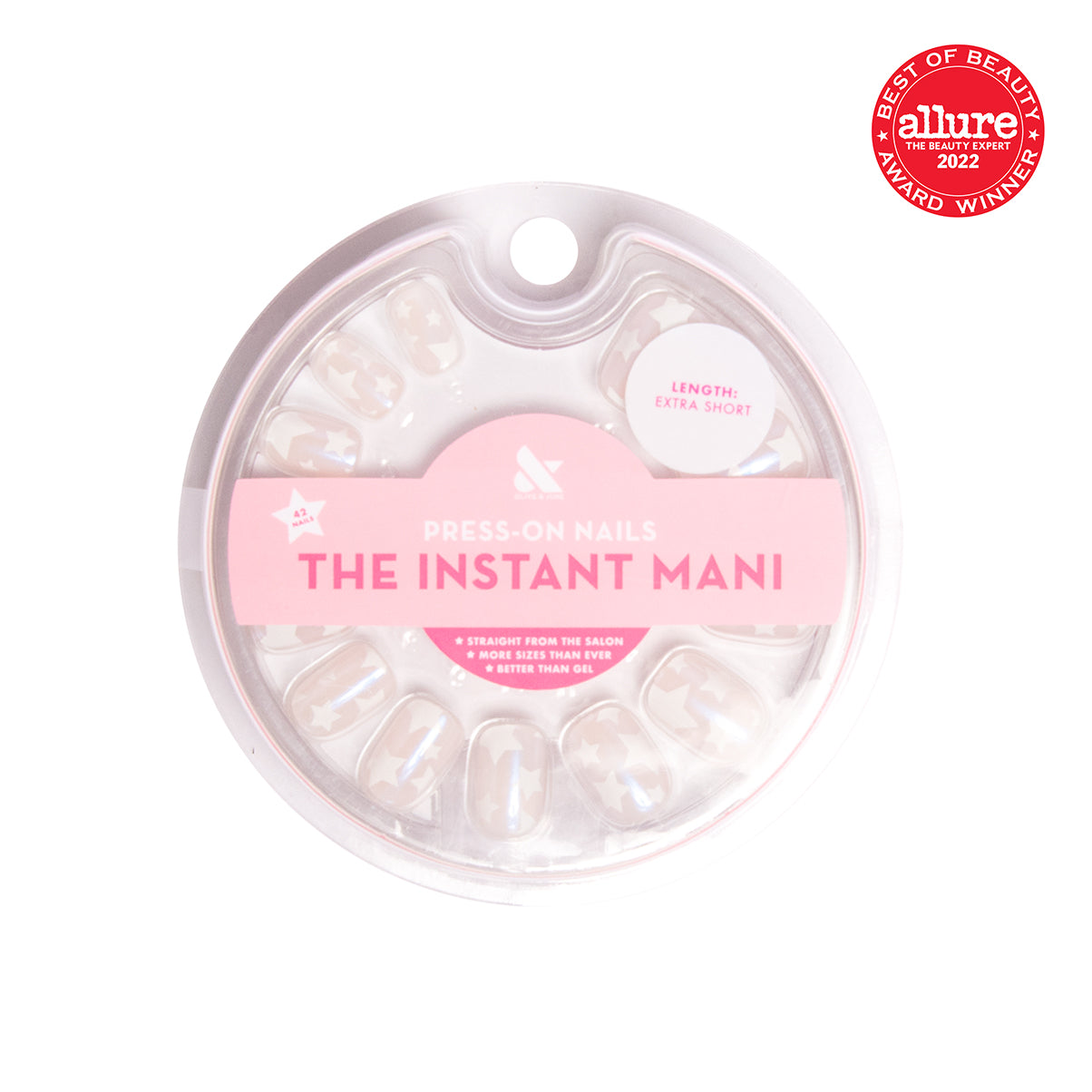 Shimmery Super Star - Press-On | Extra Short | Squoval - Part of Set、mySite、solidvoid