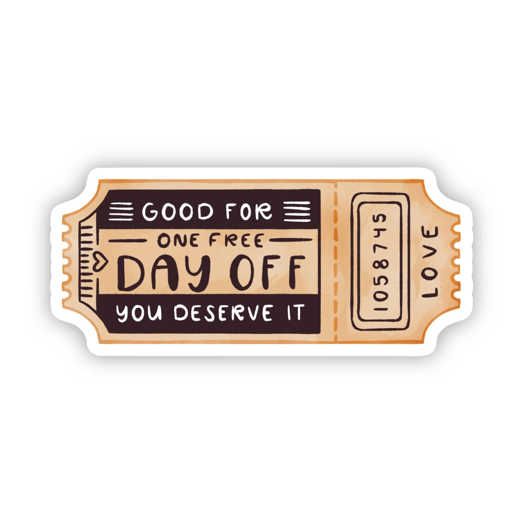  One Free Day Off Coupon Appreciation Sticker、mySite、elrpsem3k