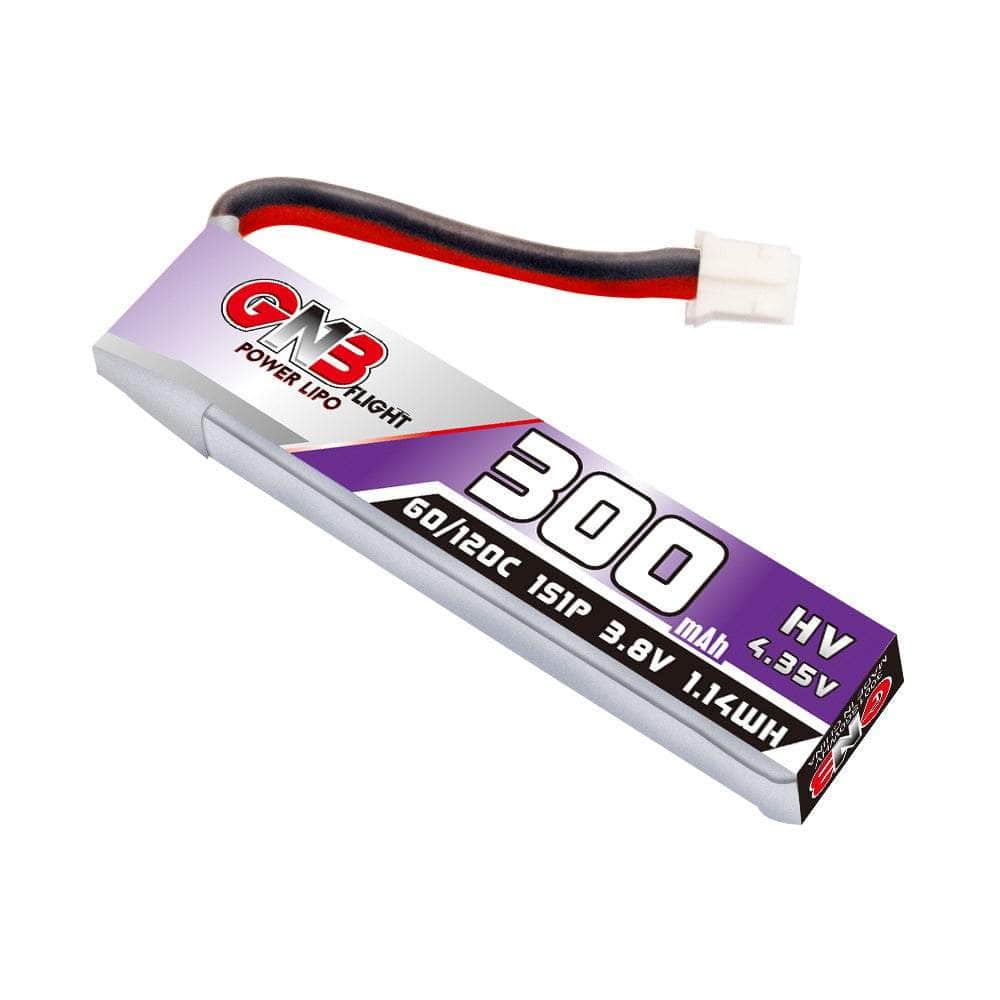  Gaoneng GNB 3.8V 1S 300mAh 60C LiHV Whoop/Micro Battery w/ Cabled - PH2.0、mySite、merchandisen