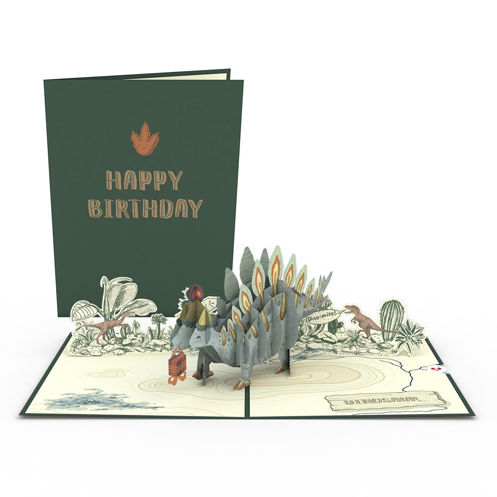 Happy Birthday Stegosaurus Pop-Up Card、mySite、solidvoid