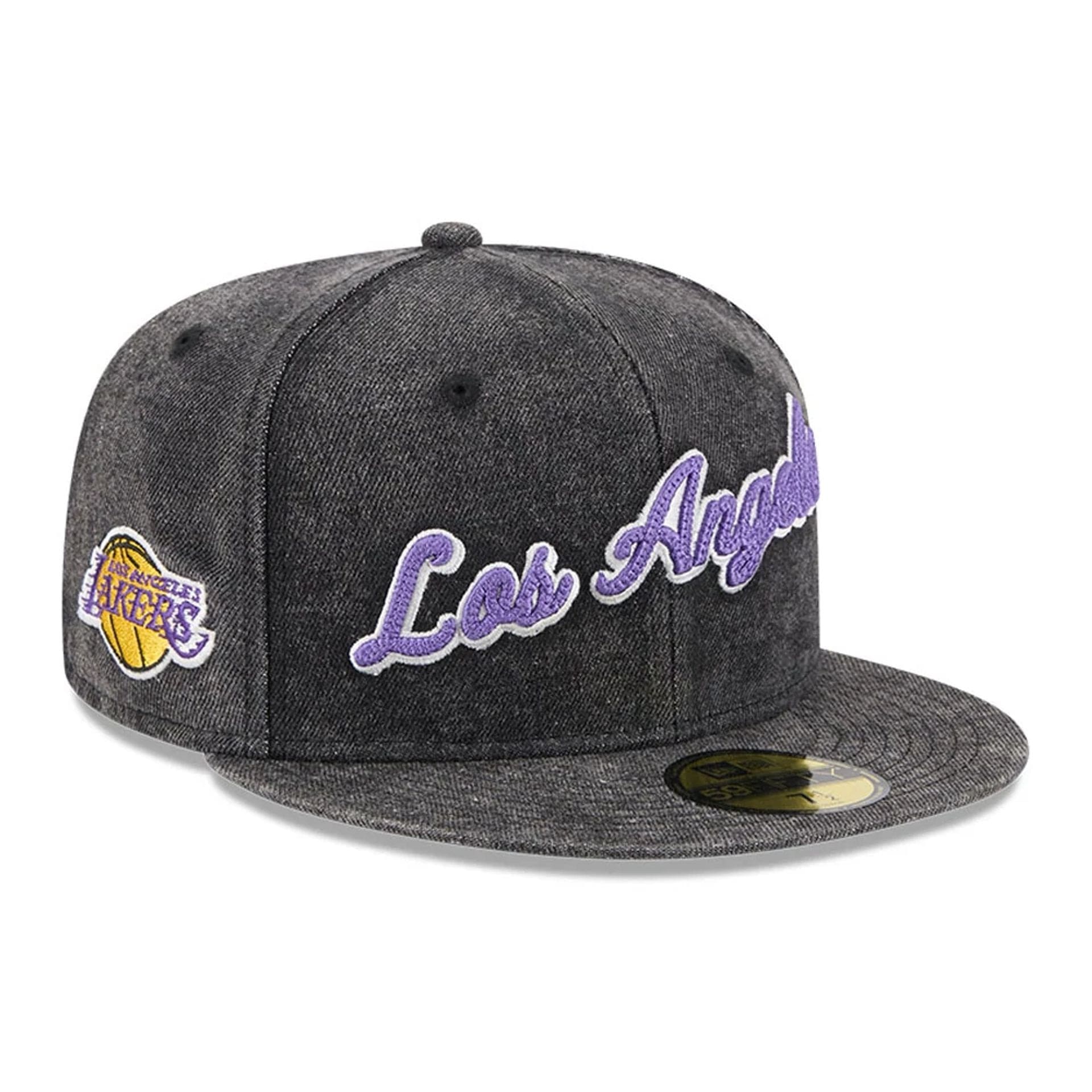 LA Lakers NBA SC Pastel Black 59FIFTY Fitted Cap、mySite、vikingsvslions