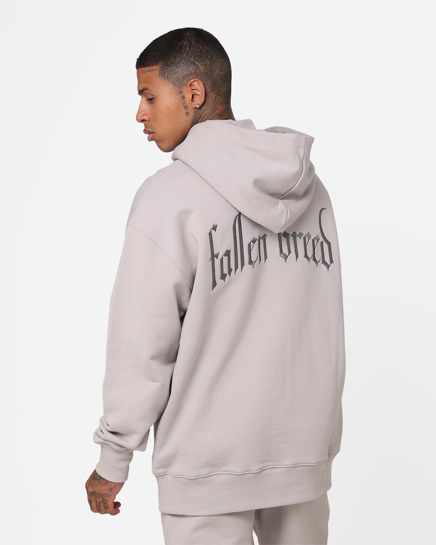 Fallen Breed Signature Logo Hoodie Light Grey、mySite、zt4zffjzw