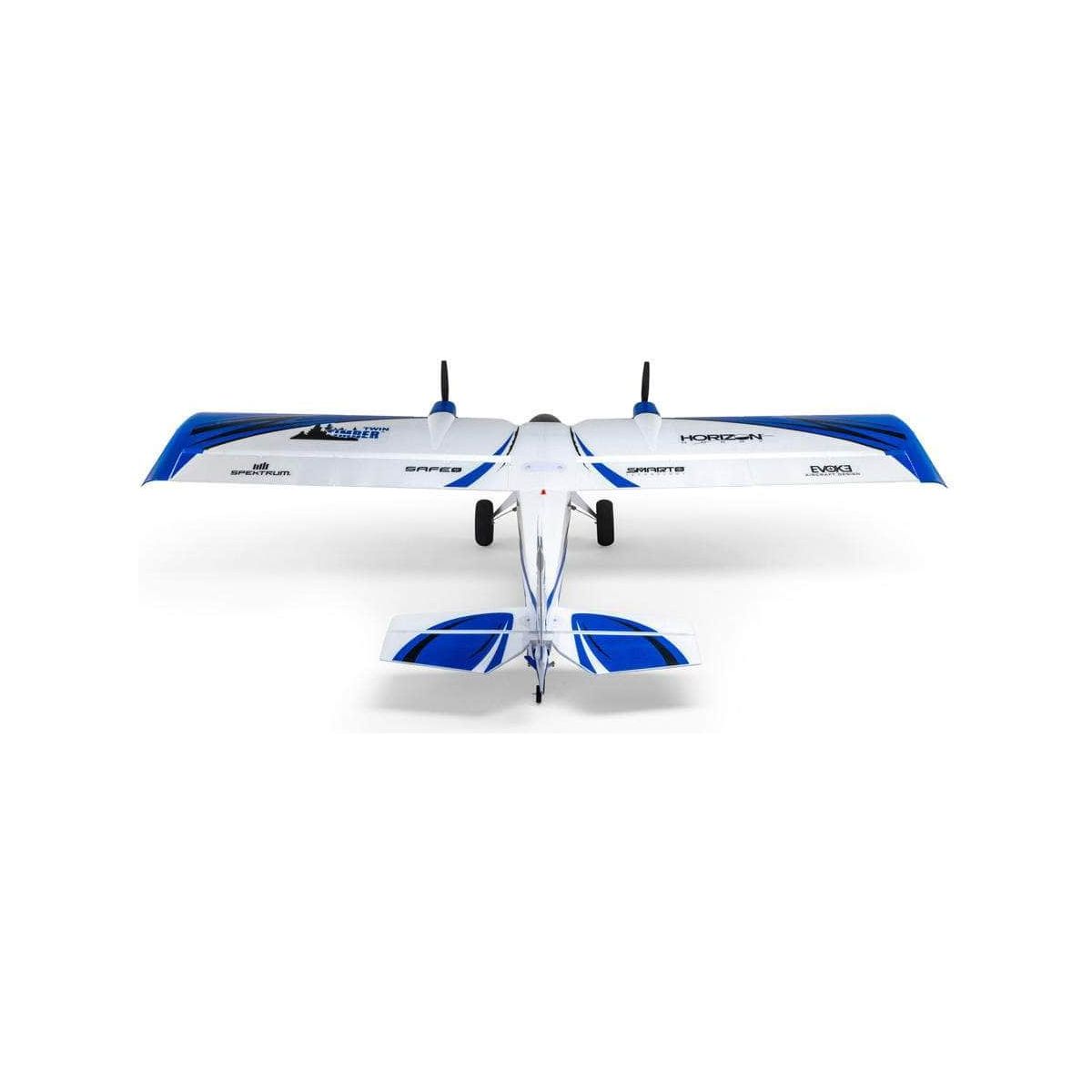  EFL23850, E-flite Twin Timber 1.6m BNF Basic Electric Airplane w/AS3X & Safe Select、mySite、merchandisen