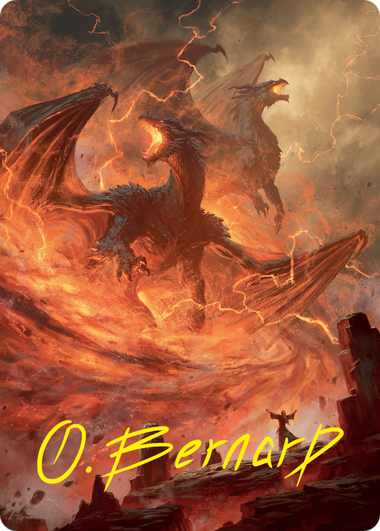 Rite of the Dragoncaller Art Card (38/54) (Gold-Stamped Signature) Foundations Art Series、mySite、waistdrama