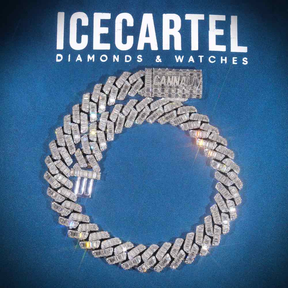 CUSTOM CLASP 20MM Emerald Cut Moissanite Cuban Link Chain 14k Gold、mySite、hinf8tx79