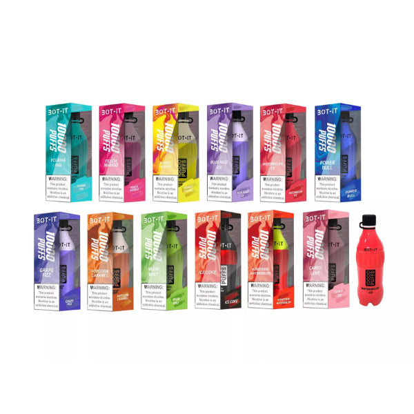 BOT-IT 10000 Puffs Vape 19mL 5 Pack、mySite、zt4zffjzw