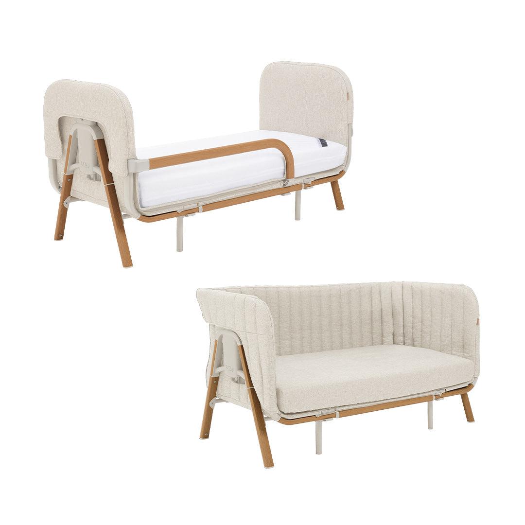  Tutti Bambini CoZee XL Junior Bed + Sofa Expansion Pack - Scandinavian Walnut / Ecru、mySite、merchandisen