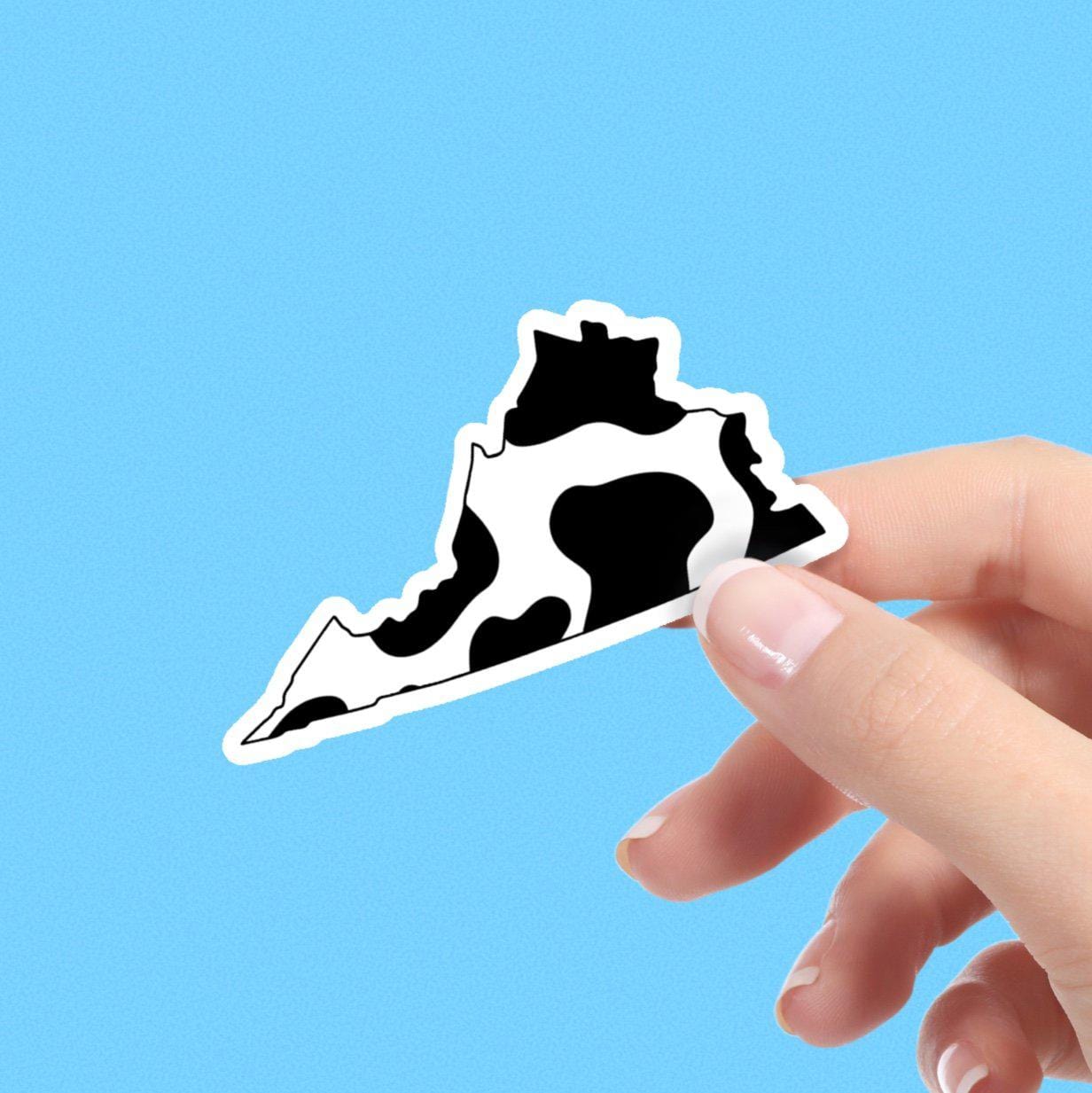 Virginia Cow Pattern Sticker、mySite、elrpsem3k