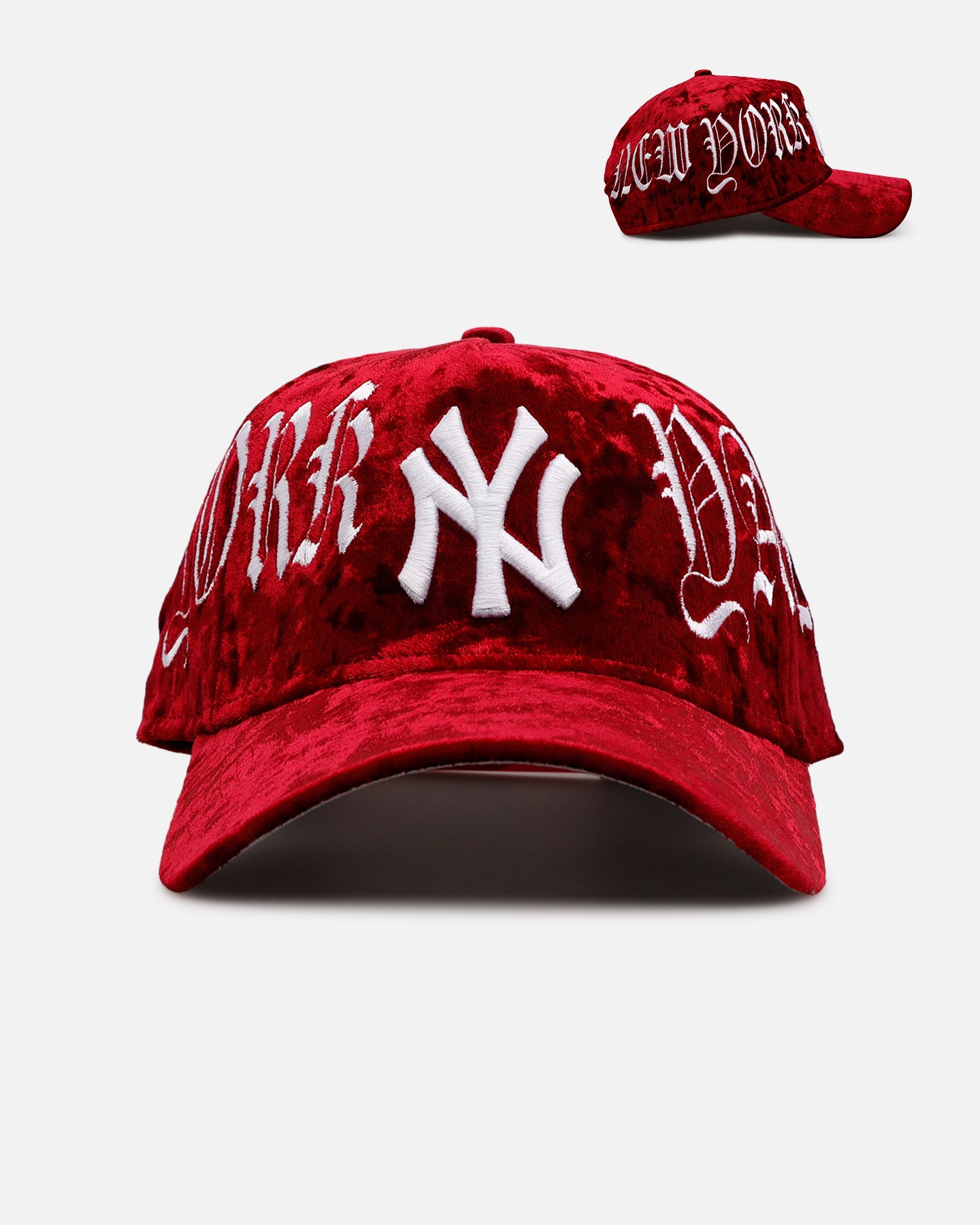 New Era New York Yankees 'Velvet Gothic Script' 9FORTY A-Frame Snapback Maroon、mySite、zt4zffjzw