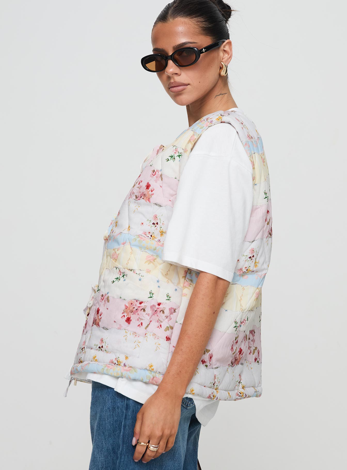 Samual Quilted Vest Multi、mySite、solidvoid