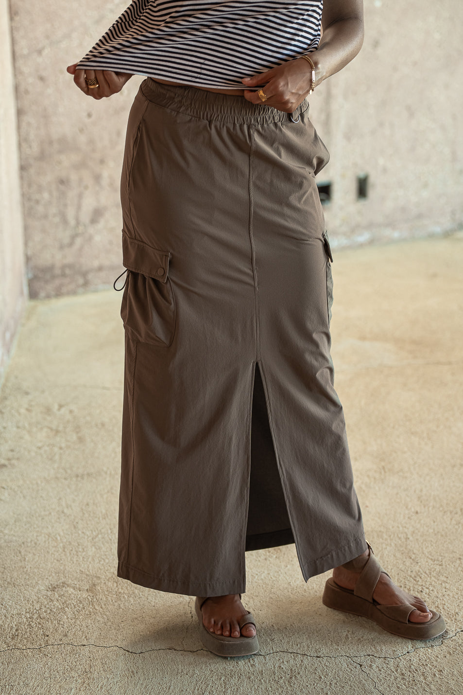  Ellie Cargo Skirt in Olive - FINAL SALE、mySite、merchandisen