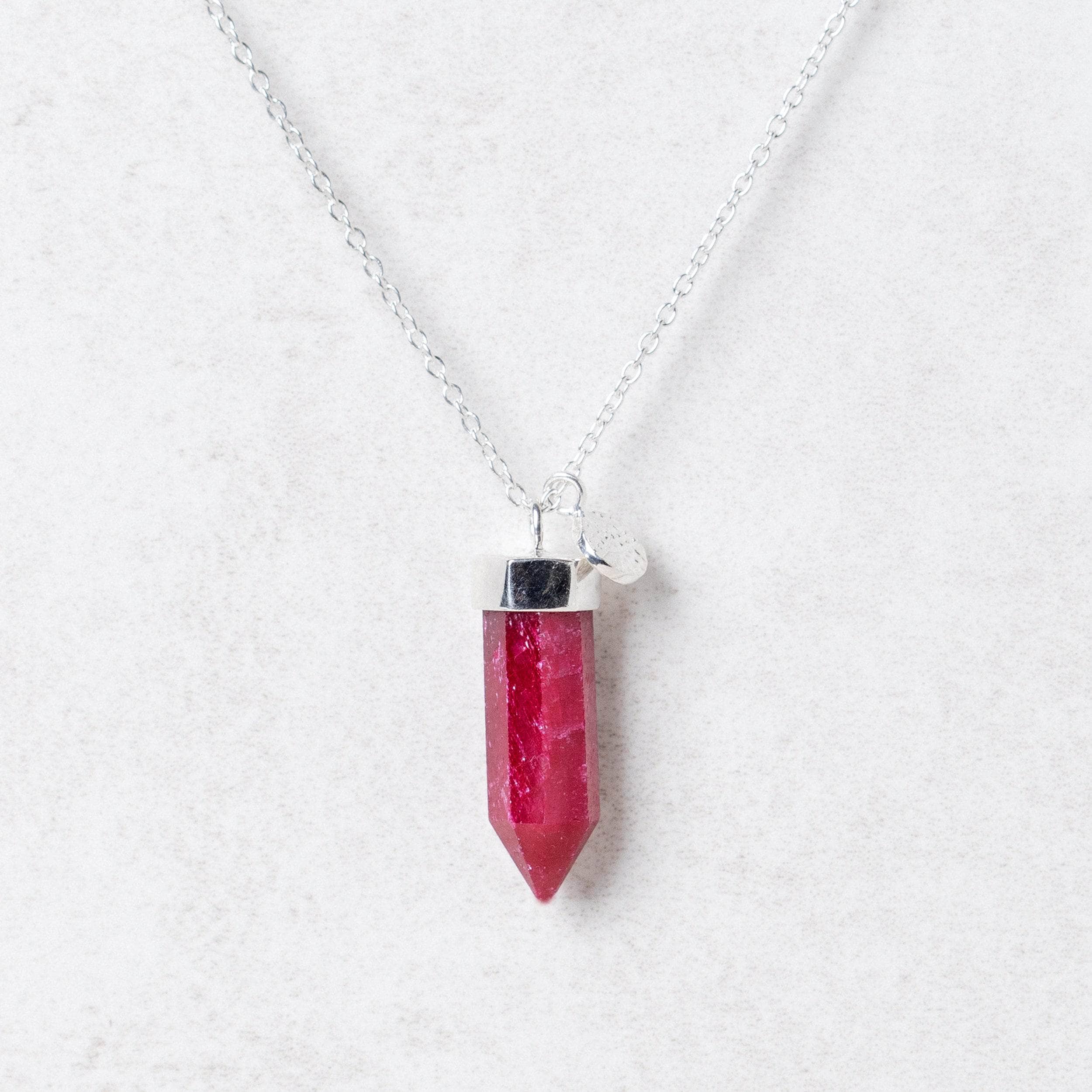 Ruby Crystal Point Necklace、mySite、hinf8tx79
