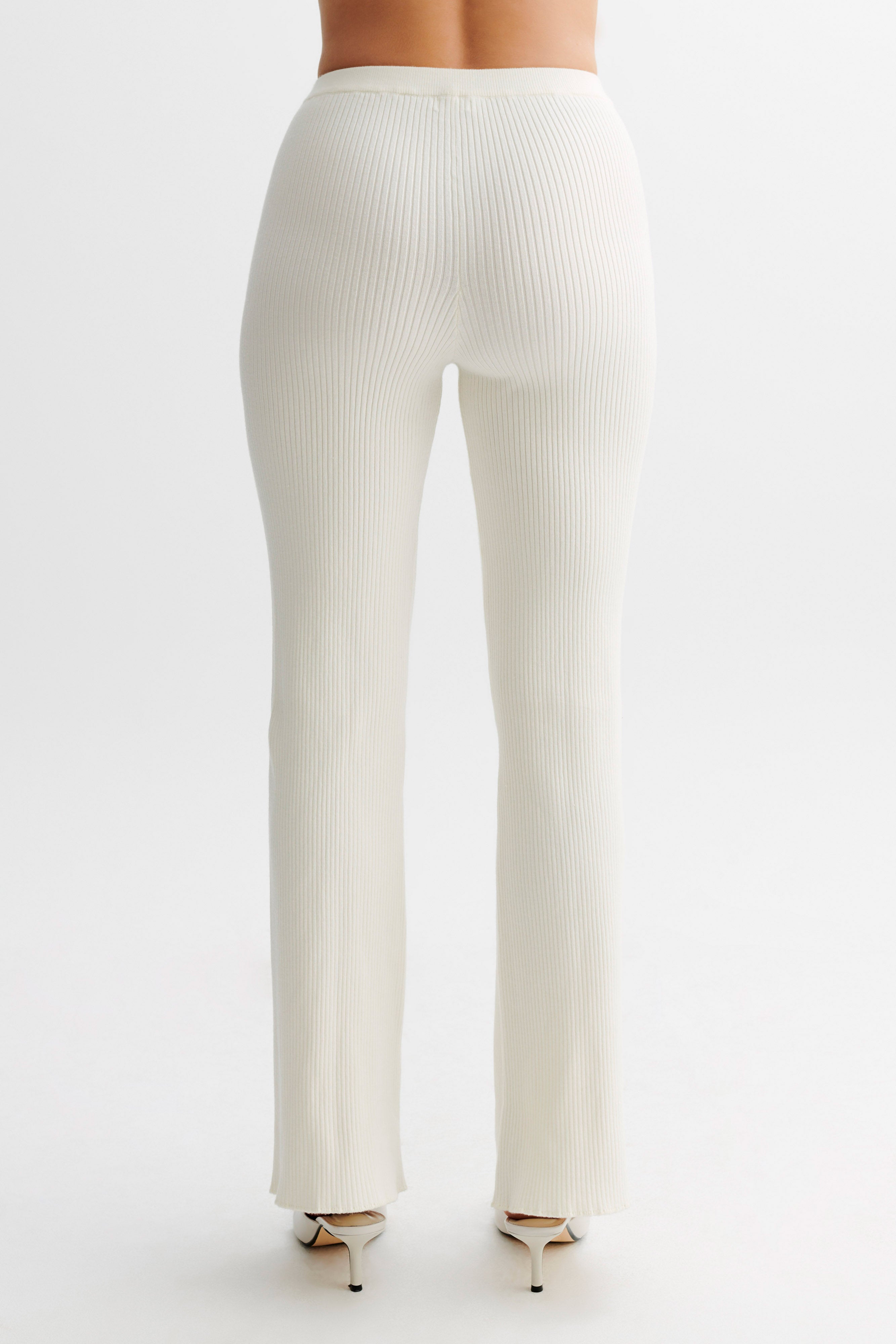Calypso Knit Trousers - Ivory、mySite、solidvoid