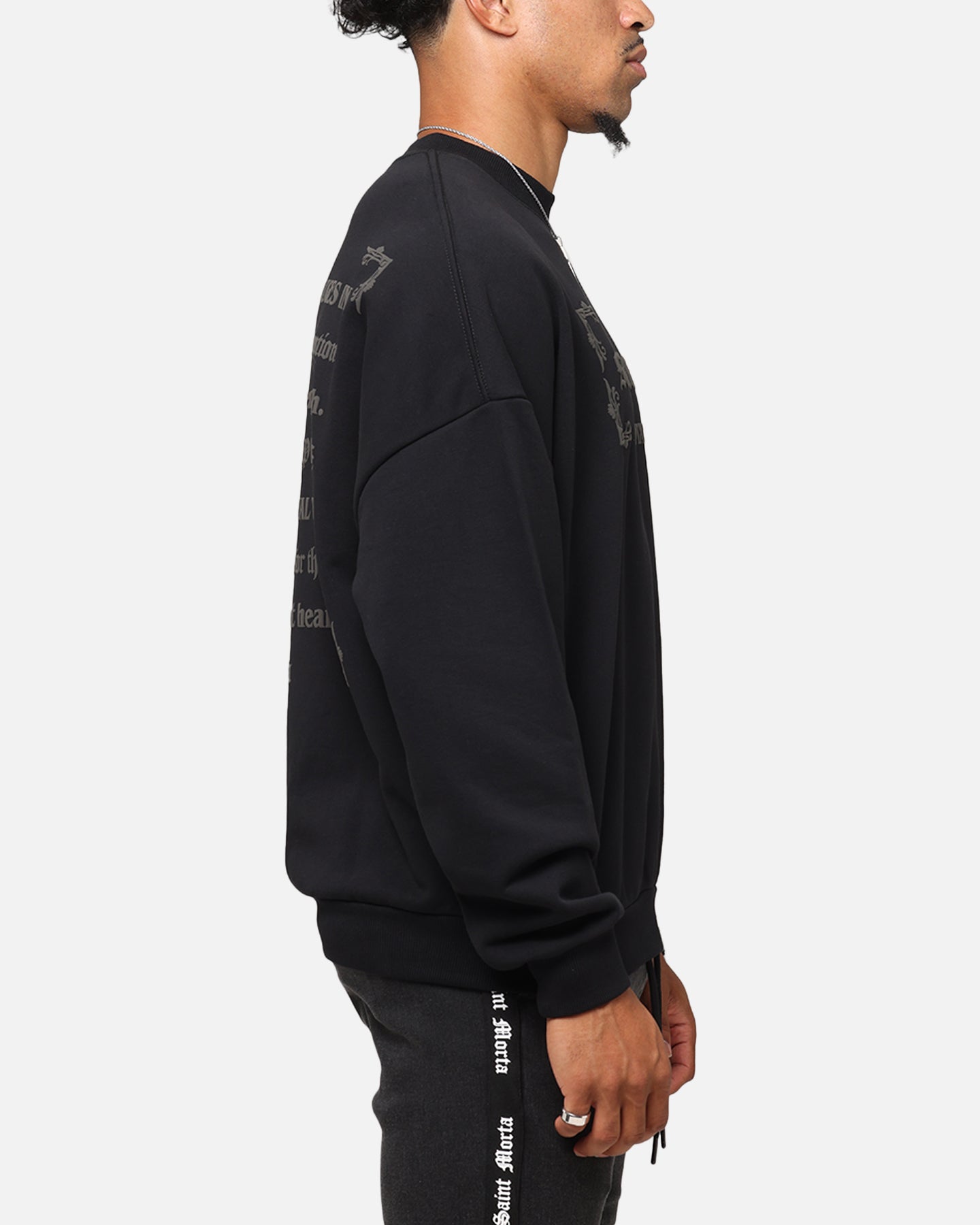 Saint Morta Repentant Heart Crewneck Black、mySite、zt4zffjzw