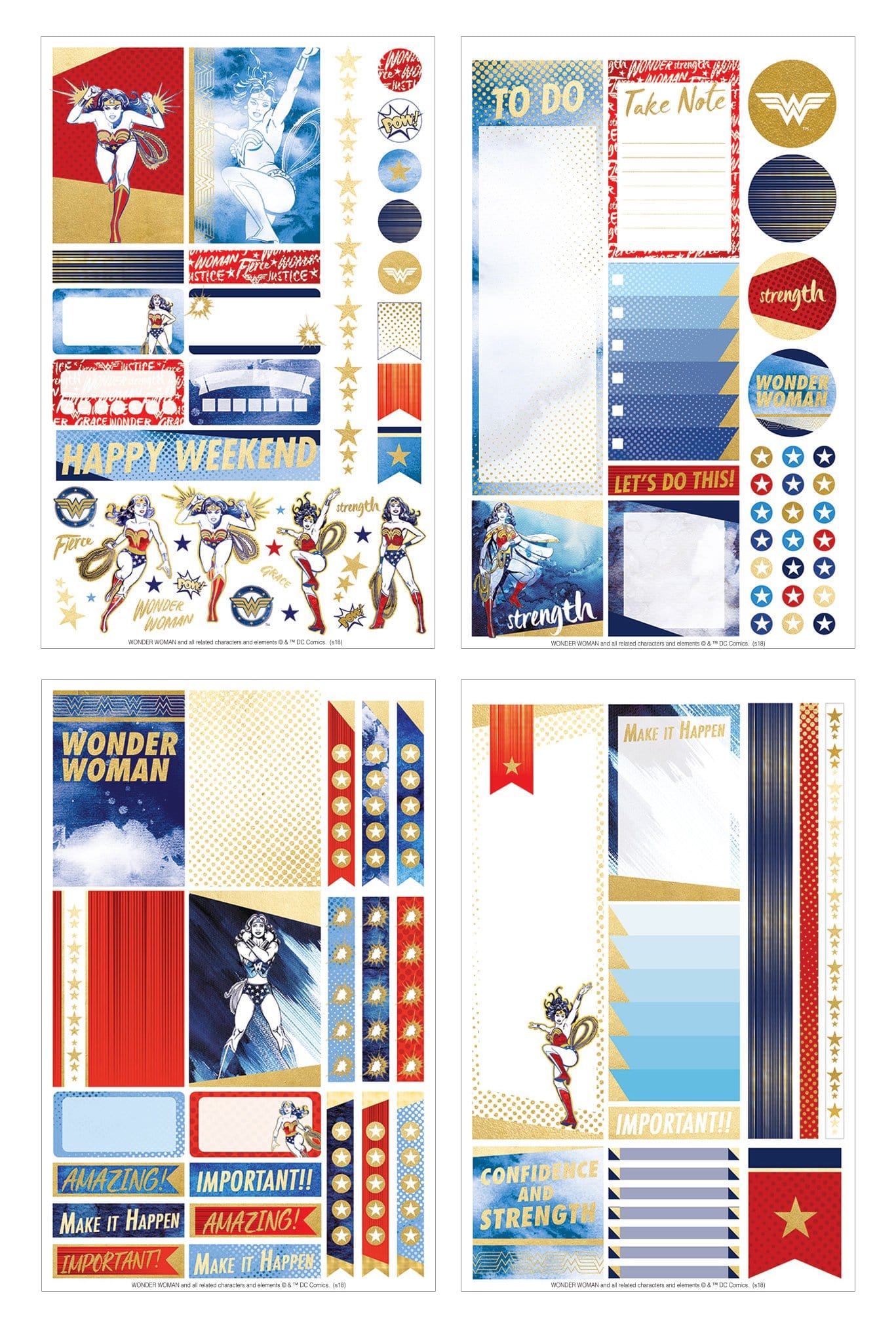 Planner Stickers - Wonder Woman、mySite、ghnorth