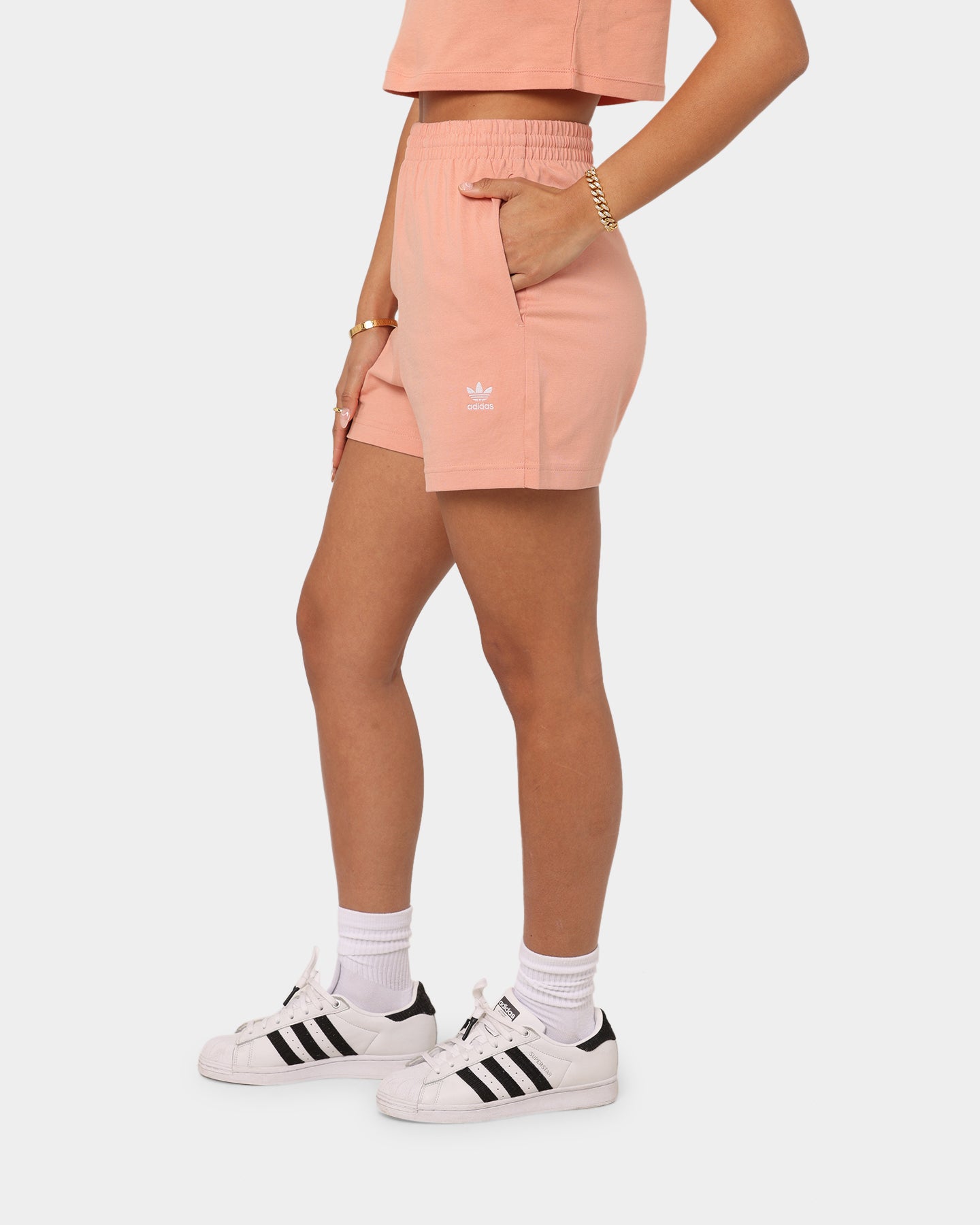 Adidas Women's Adicolour Essentials Shorts Blush、mySite、zt4zffjzw