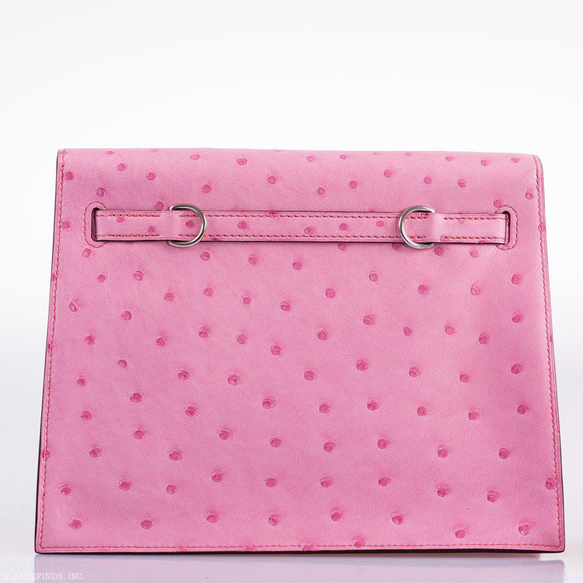 Hermès Kelly Danse II 5P Bubblegum Pink Ostrich Palladium Hardware、mySite、garminoutage.com