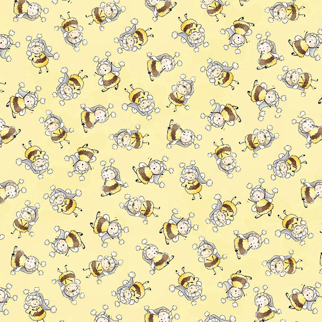 RETIRED - Fabric - Bloom and Little Star Collection - Bunny Bees - 1/4 yard、mySite、g9winljtr