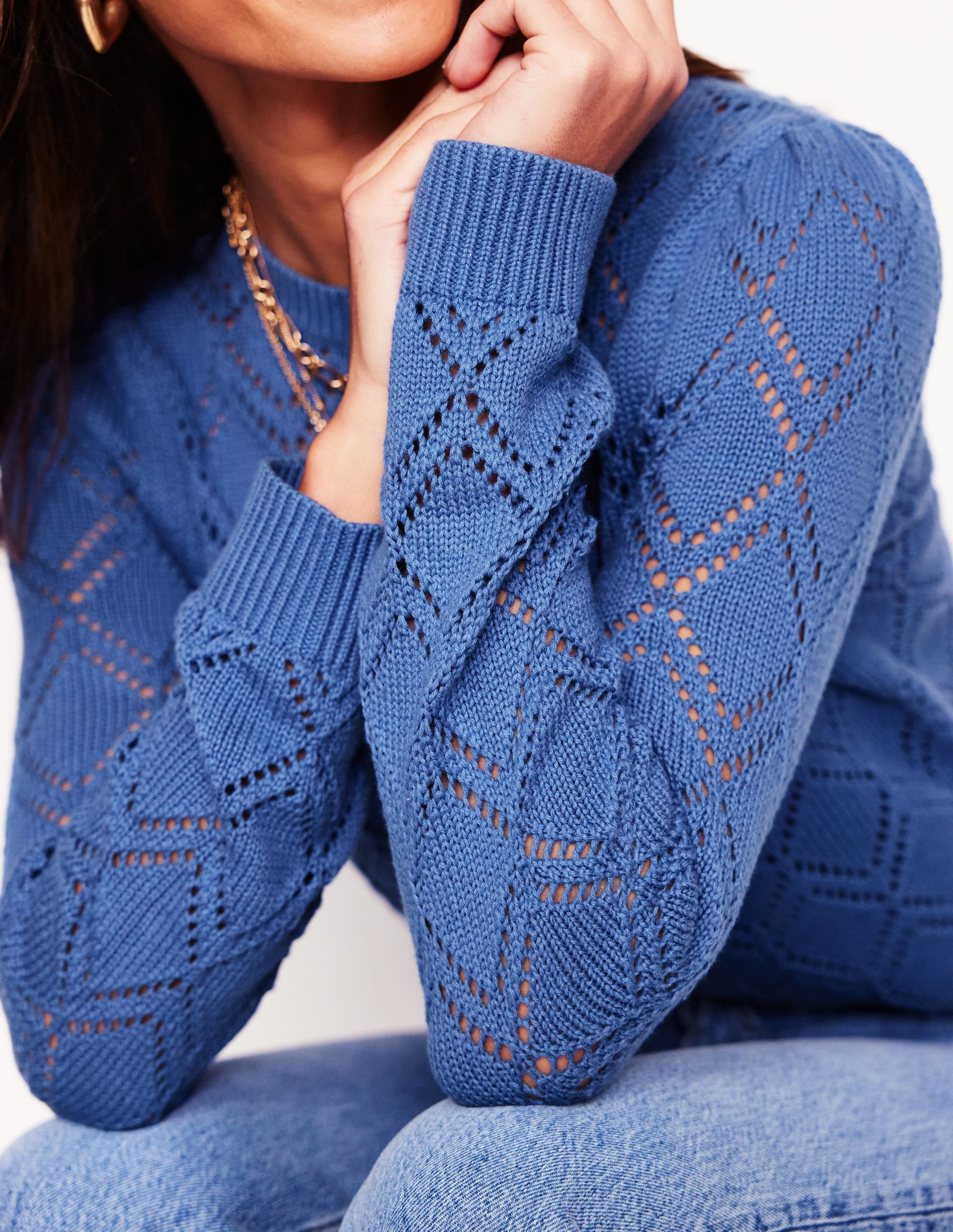  Enid Puff Sleeve Sweater-Blue River、mySite、ashleygrahame