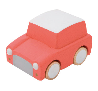 Kuruma Classic Wooden Wind Up Car - Orange、mySite、g9winljtr