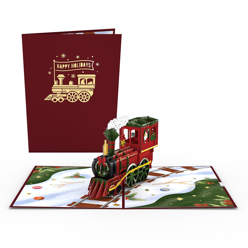 Santa Train Pop-Up Card、mySite、solidvoid