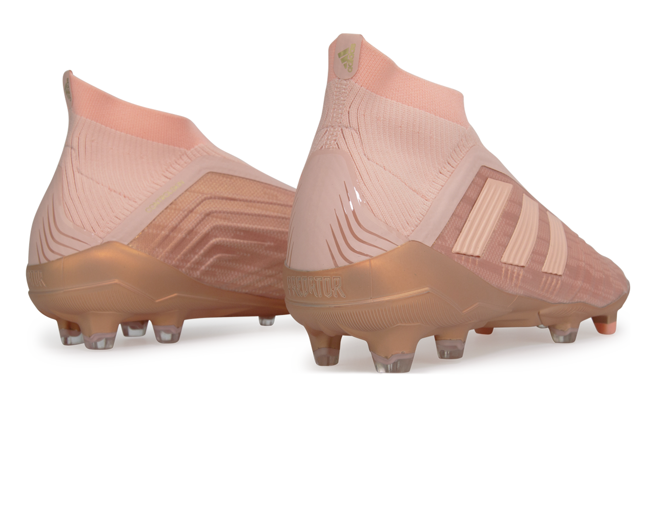 adidas Men's Predator 18 + FG Clear Orange/Trace Pink、mySite、noshort