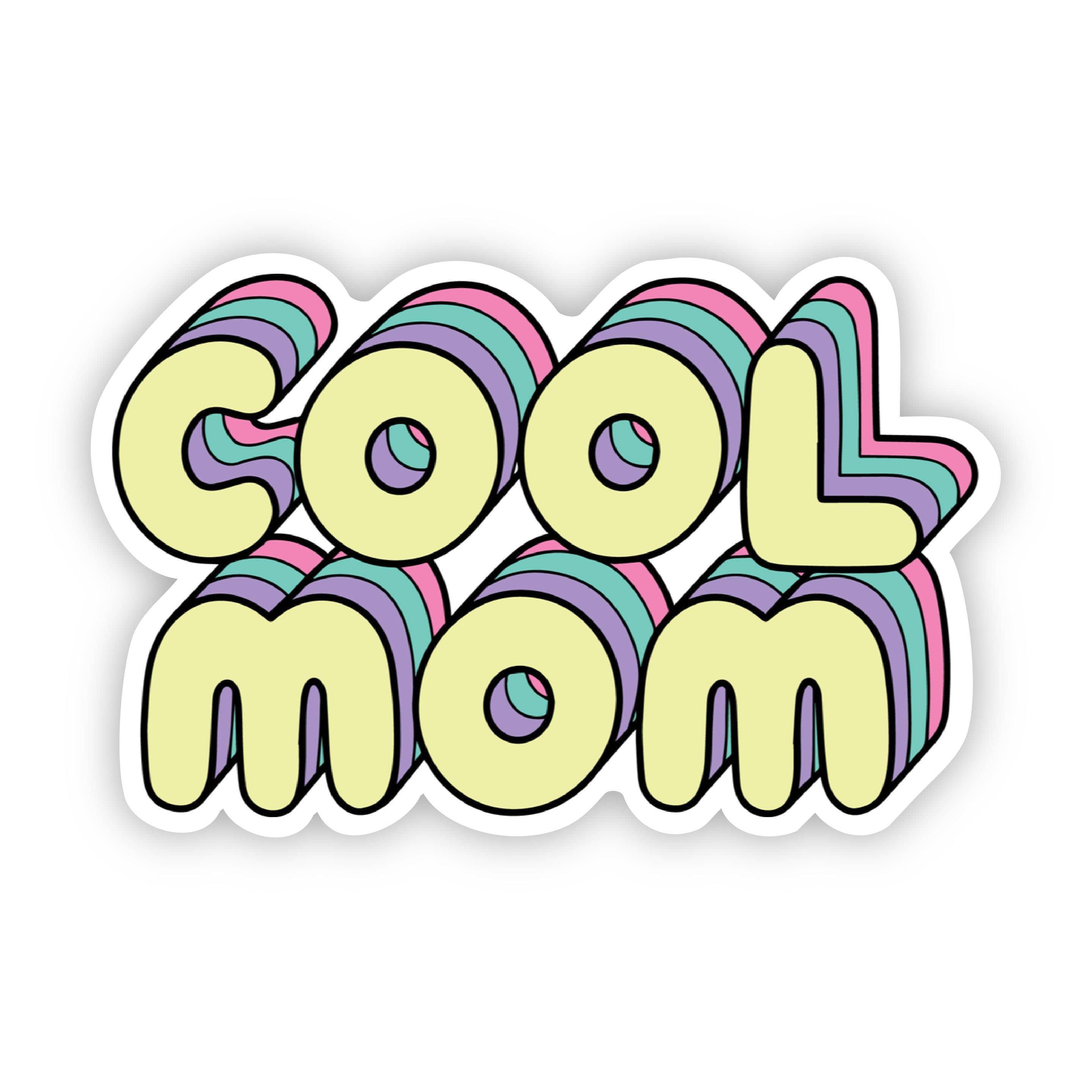 Cool Mom Lettering Sticker、mySite、elrpsem3k