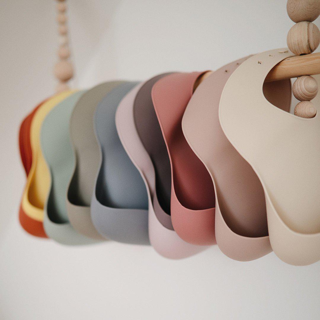  Mushie Silicone Baby Bib - Blush、mySite、merchandisen