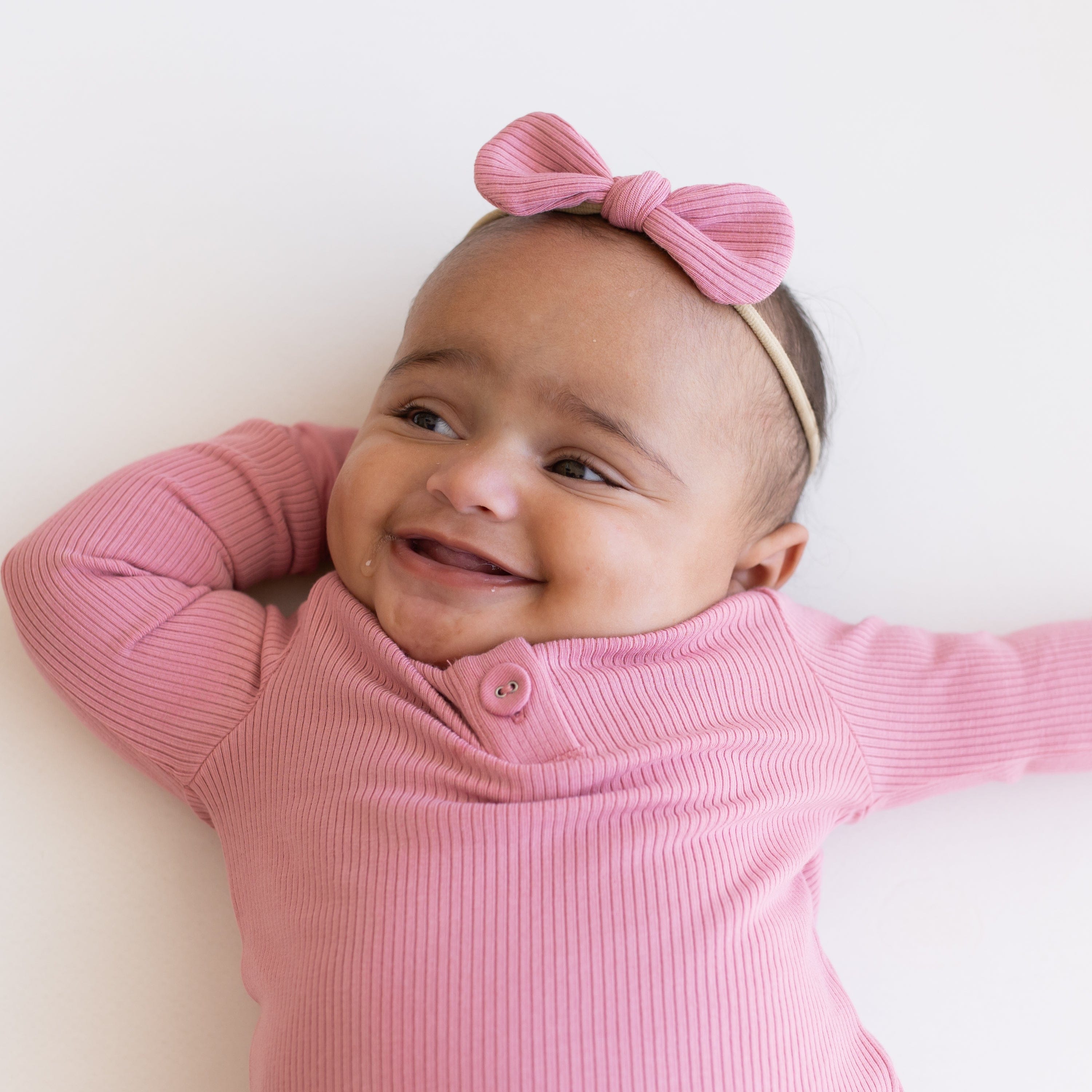  Ribbed Nylon Bow in Apple Blossom、mySite、layawaytickets