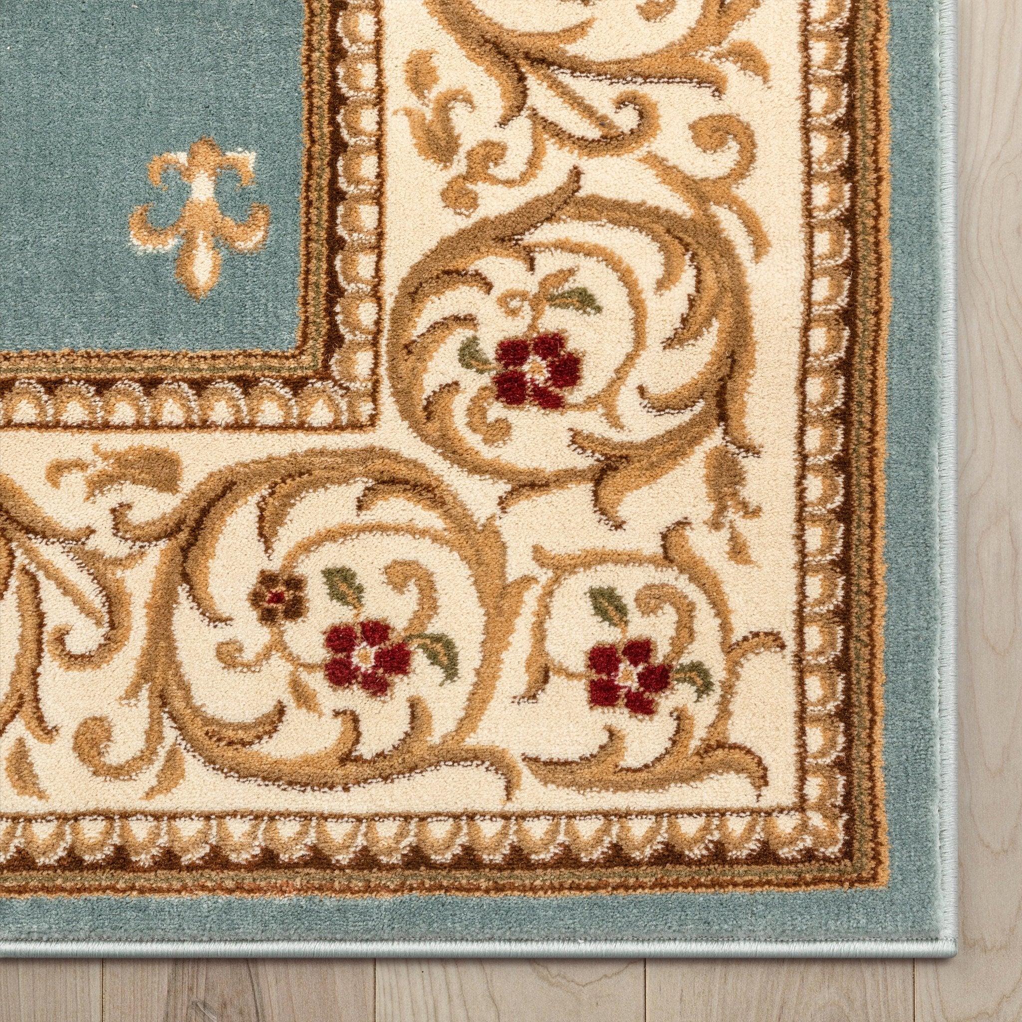 Fleur de Lis Elegance Easy to Clean Rug、mySite、gigharbornorthrealestate