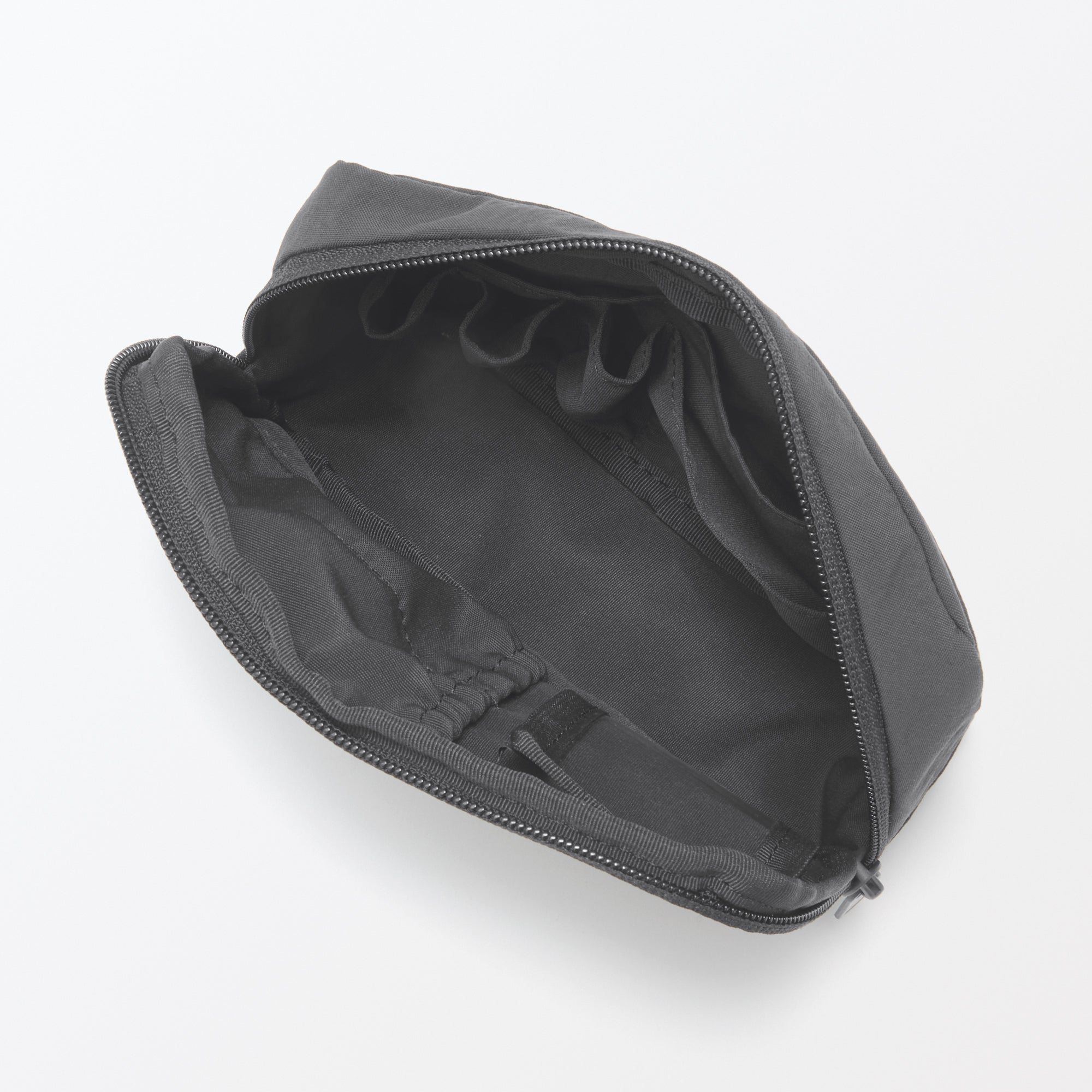  Wrinkled Nylon Wide-Opening Pouch - Large、mySite、sugarbowlscore