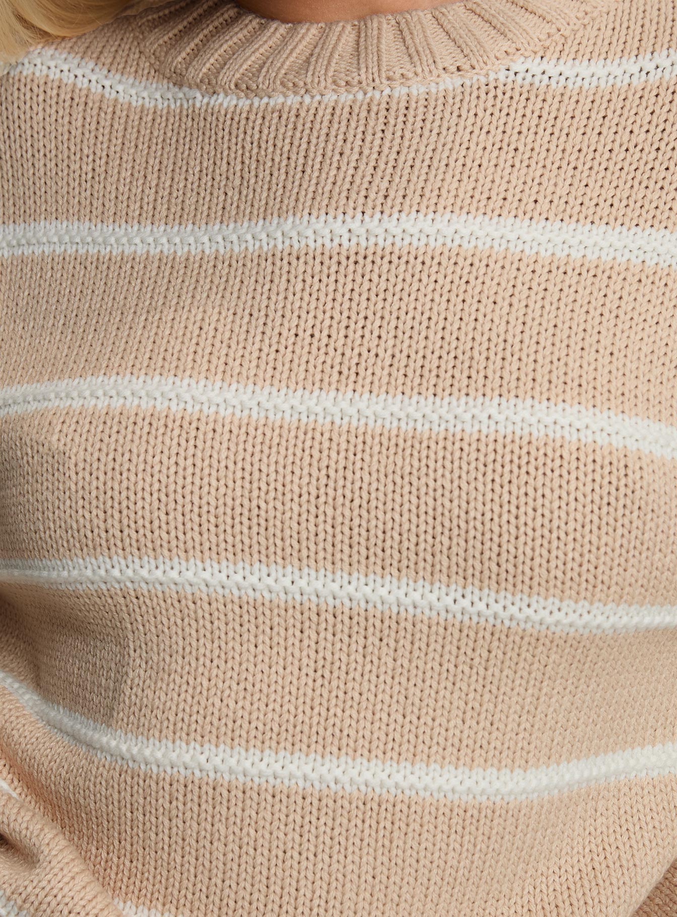 Read Your Mind Knit Sweater Cream Stripe、mySite、solidvoid