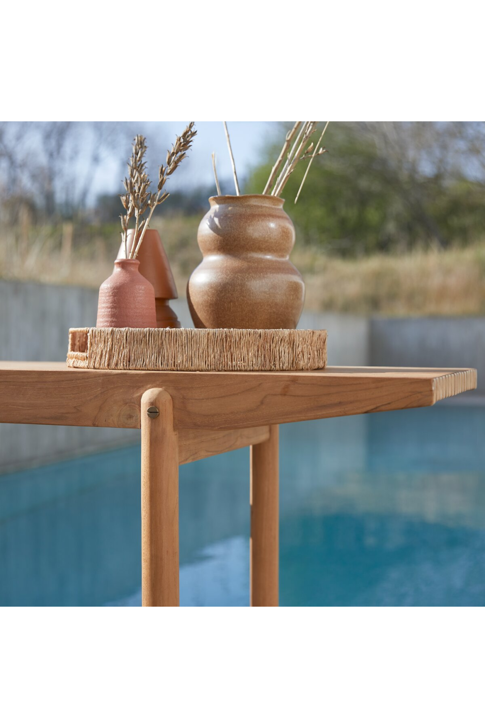 Teak Slatted Garden Table | Tikamoon Fado、mySite、neckold