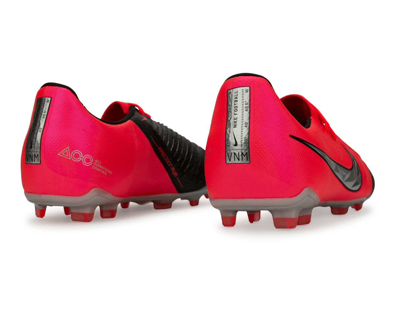 Nike Kids PhantomVNM Elite FG Laser CrimsonMetallic Silver/Black、mySite、noshort