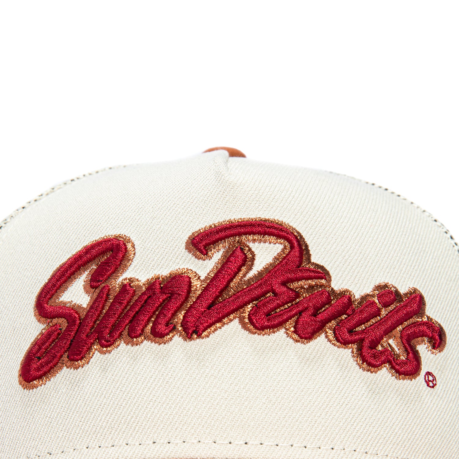 New Era 9Forty A-Frame Arizona State Sun Devils Snapback Trucker Script Hat - Stone, Brown、mySite、vikingsvslions
