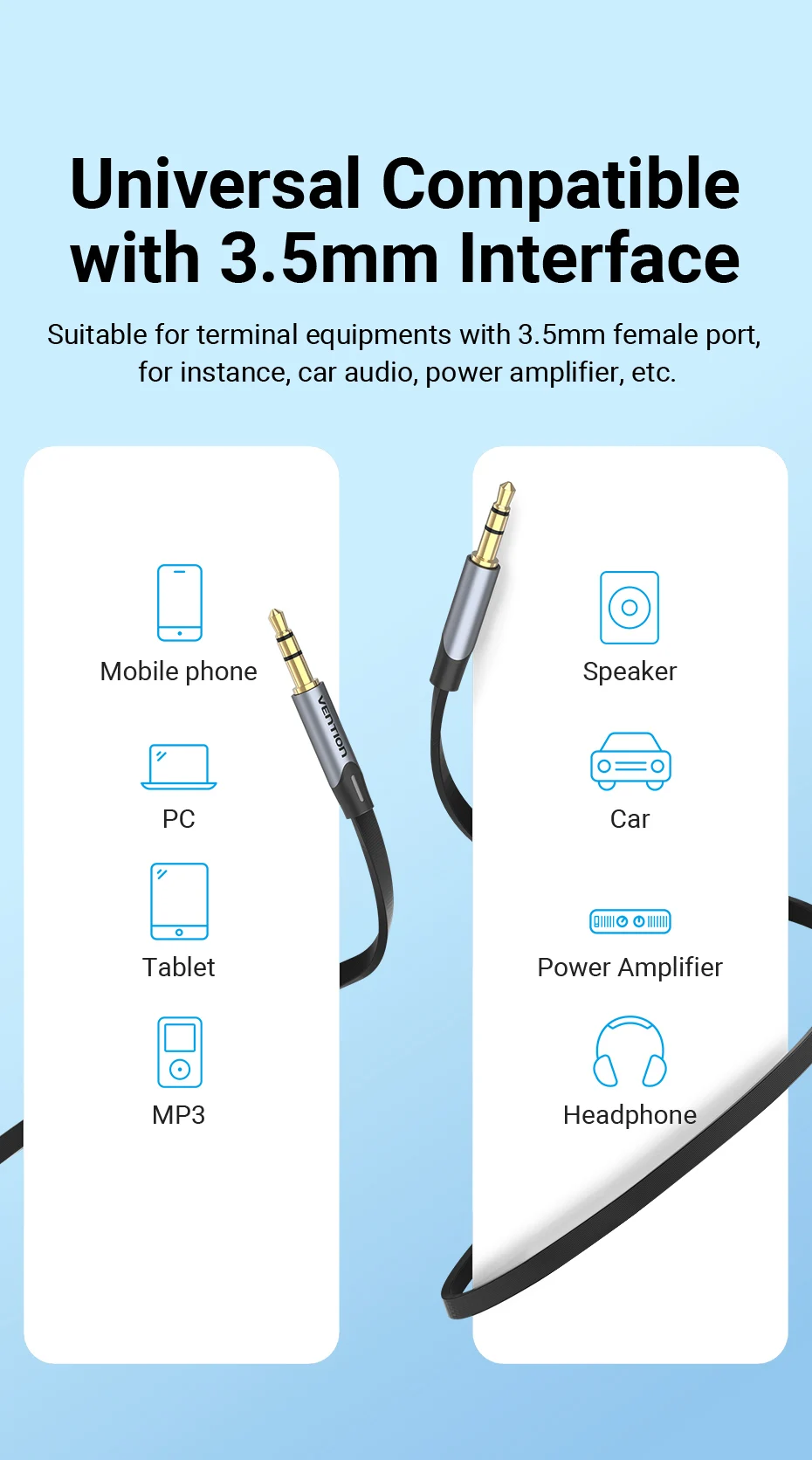 Jack 3.5mm Aux Cable Male to Male 3.5mm Audio Cable Jack for JBL Xiaomi Oneplus Headphones Speaker Cable Car Aux Cord